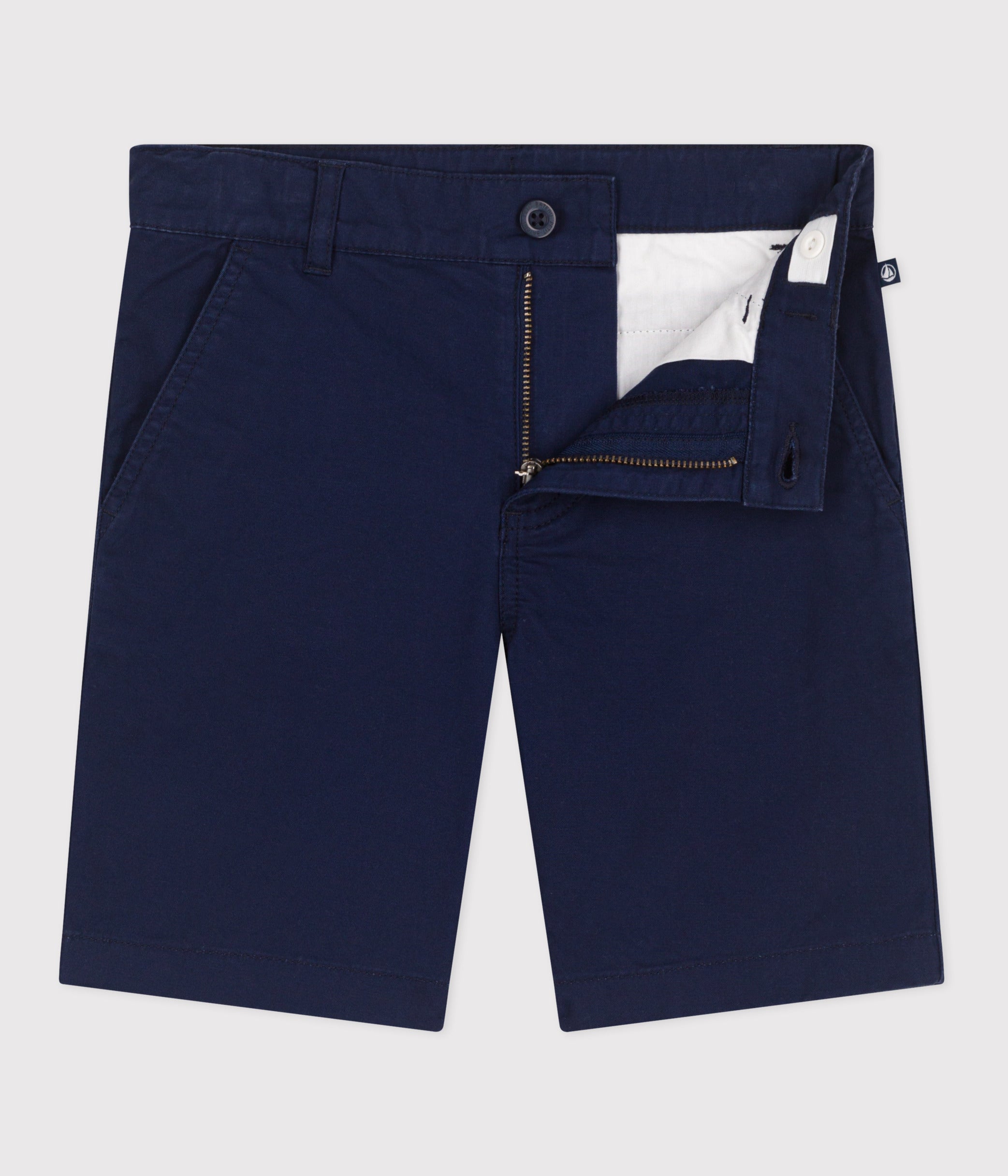 bermuda-short-enfant-en-coton-uni