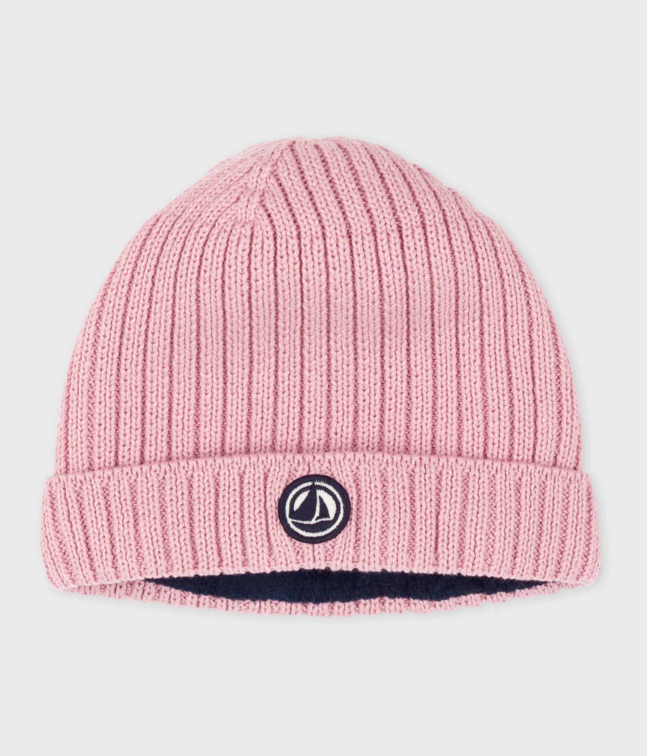 bonnet-bébé-en-tricot-doublé-en-polaire