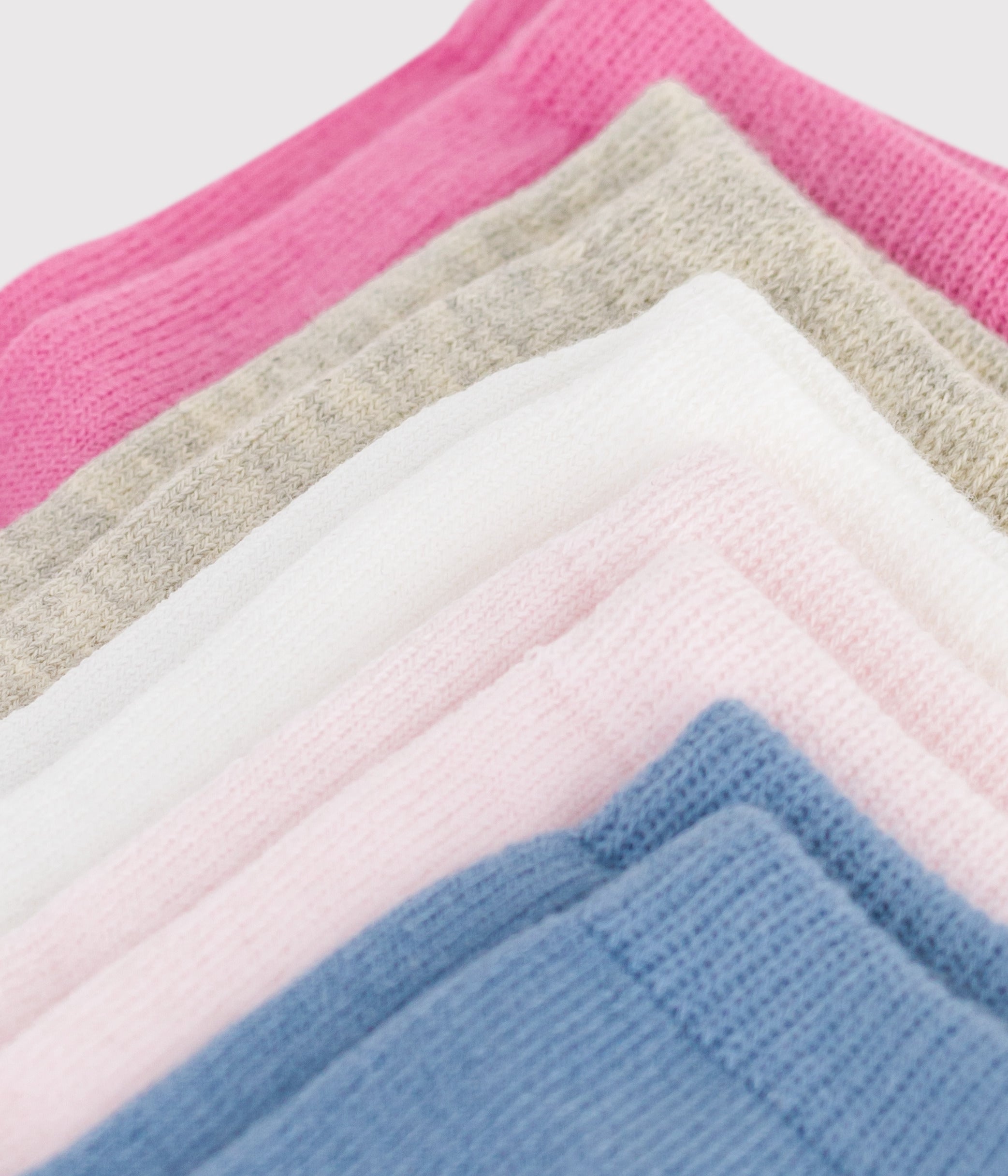lot-de-5-paires-de-chaussettes-bébé-unies-en-coton