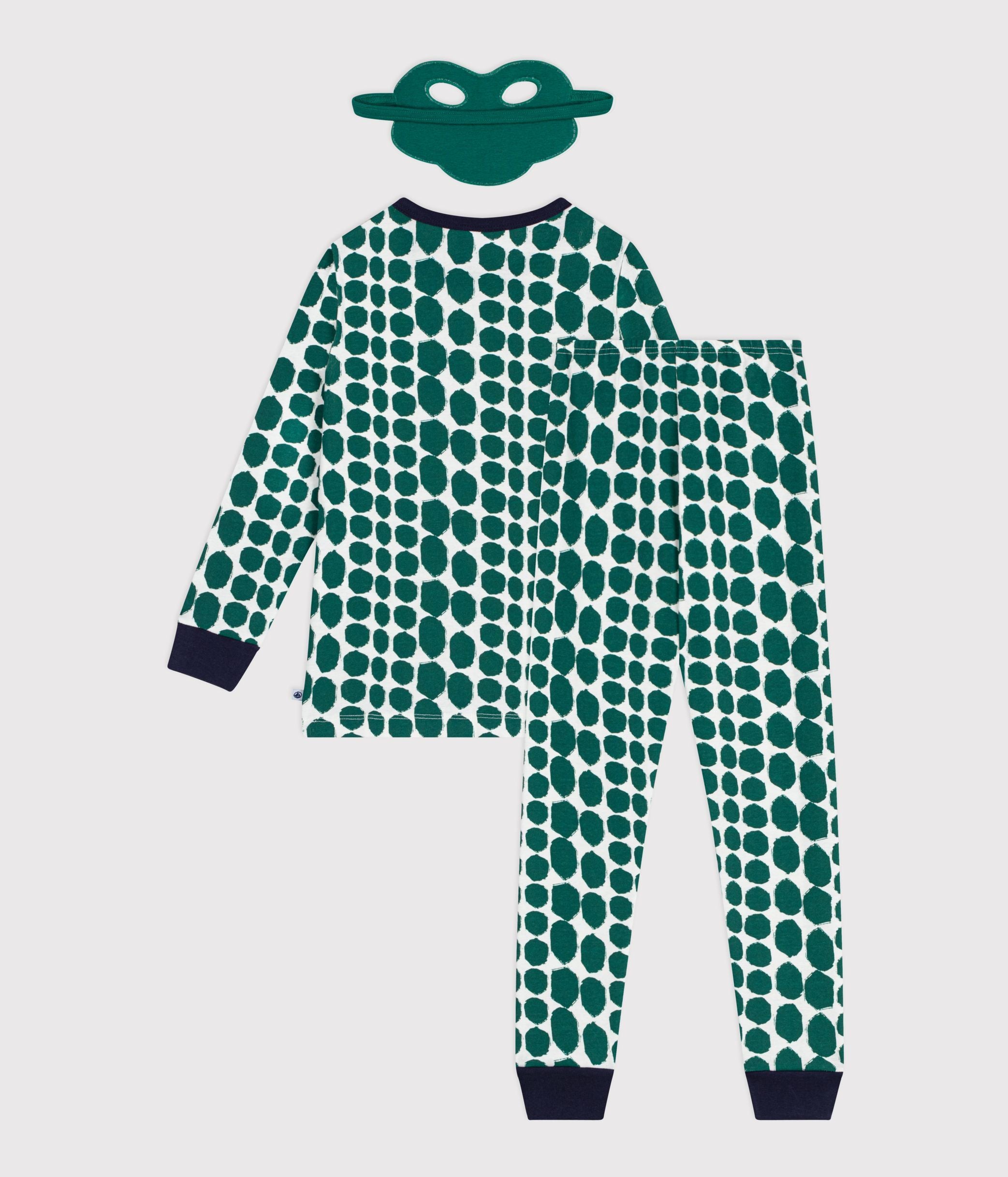 pyjama-déguisement-enfant-en-coton-imprimé-croco