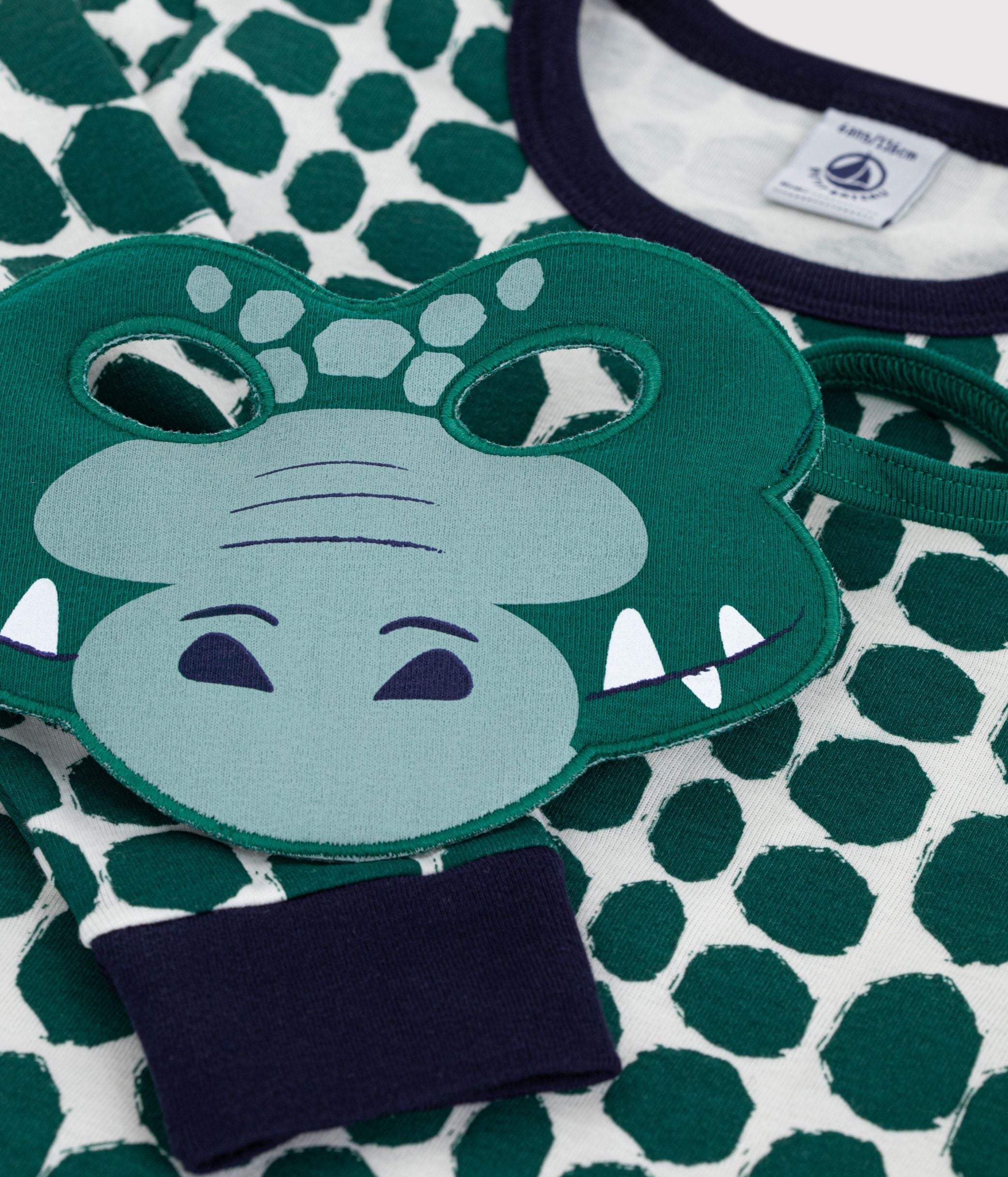 pyjama-déguisement-enfant-en-coton-imprimé-croco