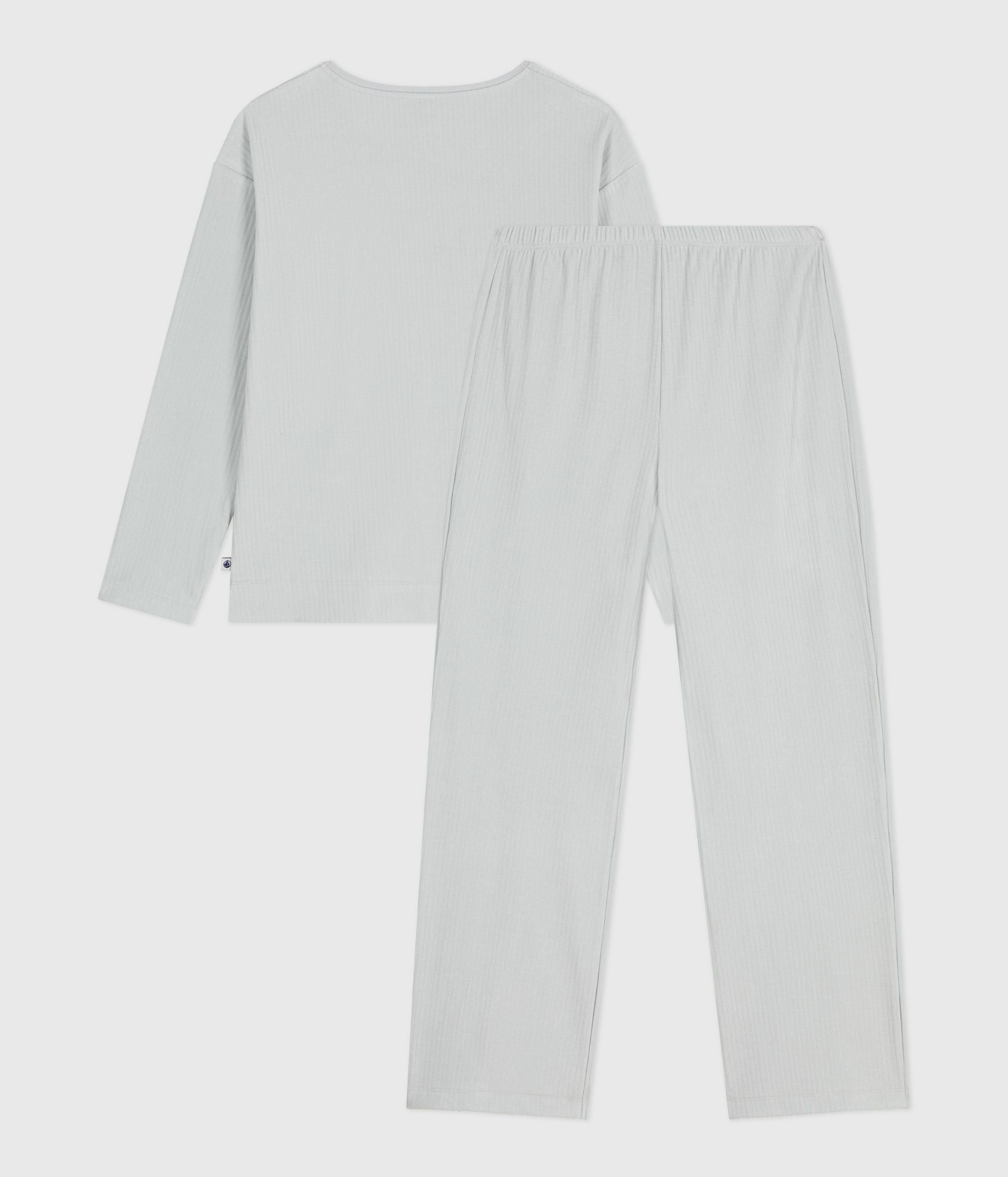 pyjama-femme-en-velours-uni-jambe-droite