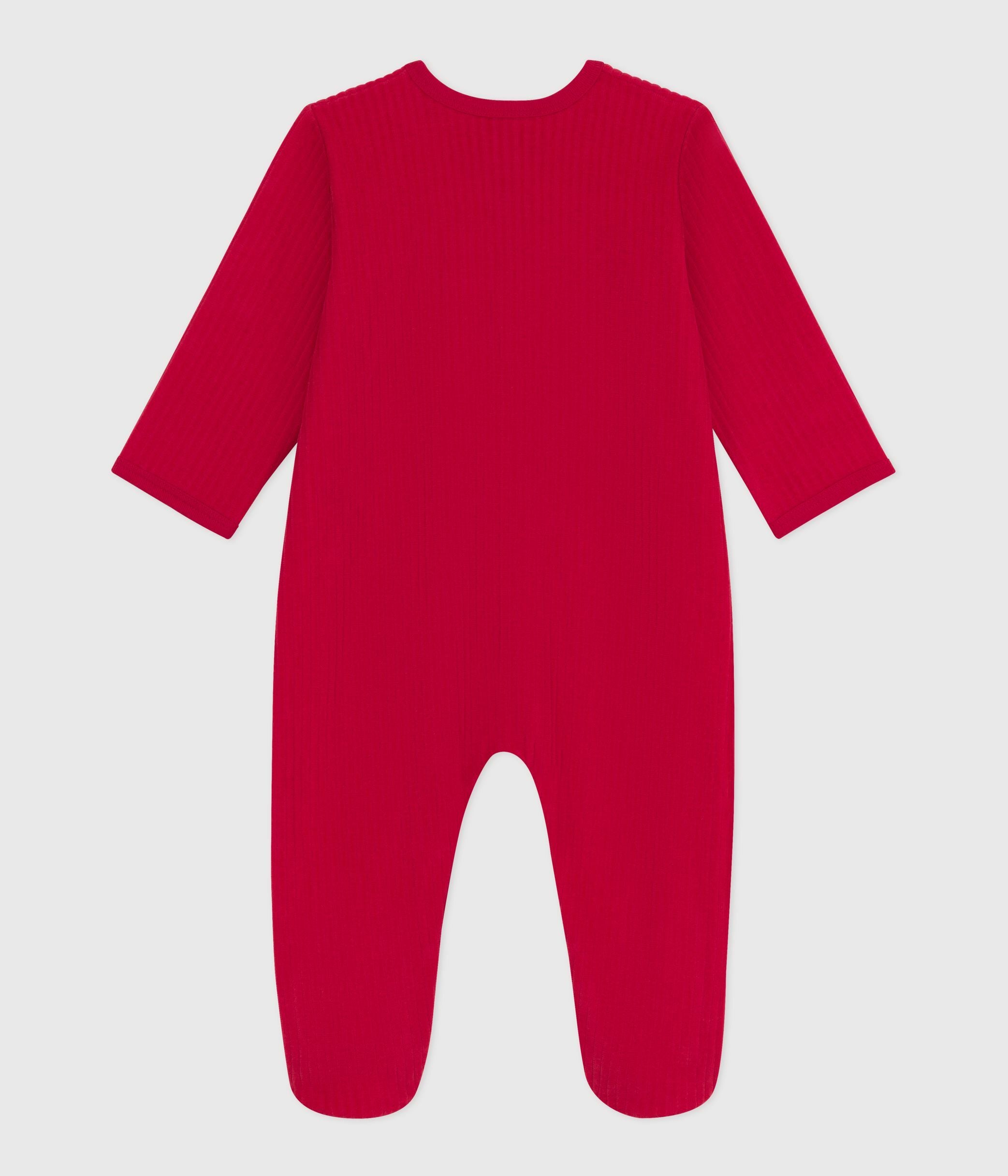 pyjama-bébé-en-velours-uni