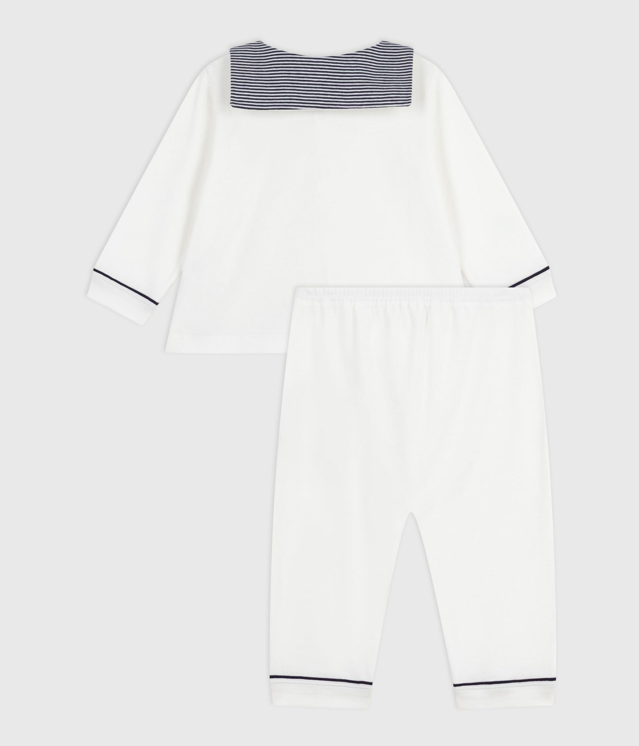 pyjama-2-pièces-bébé-avec-col-marin