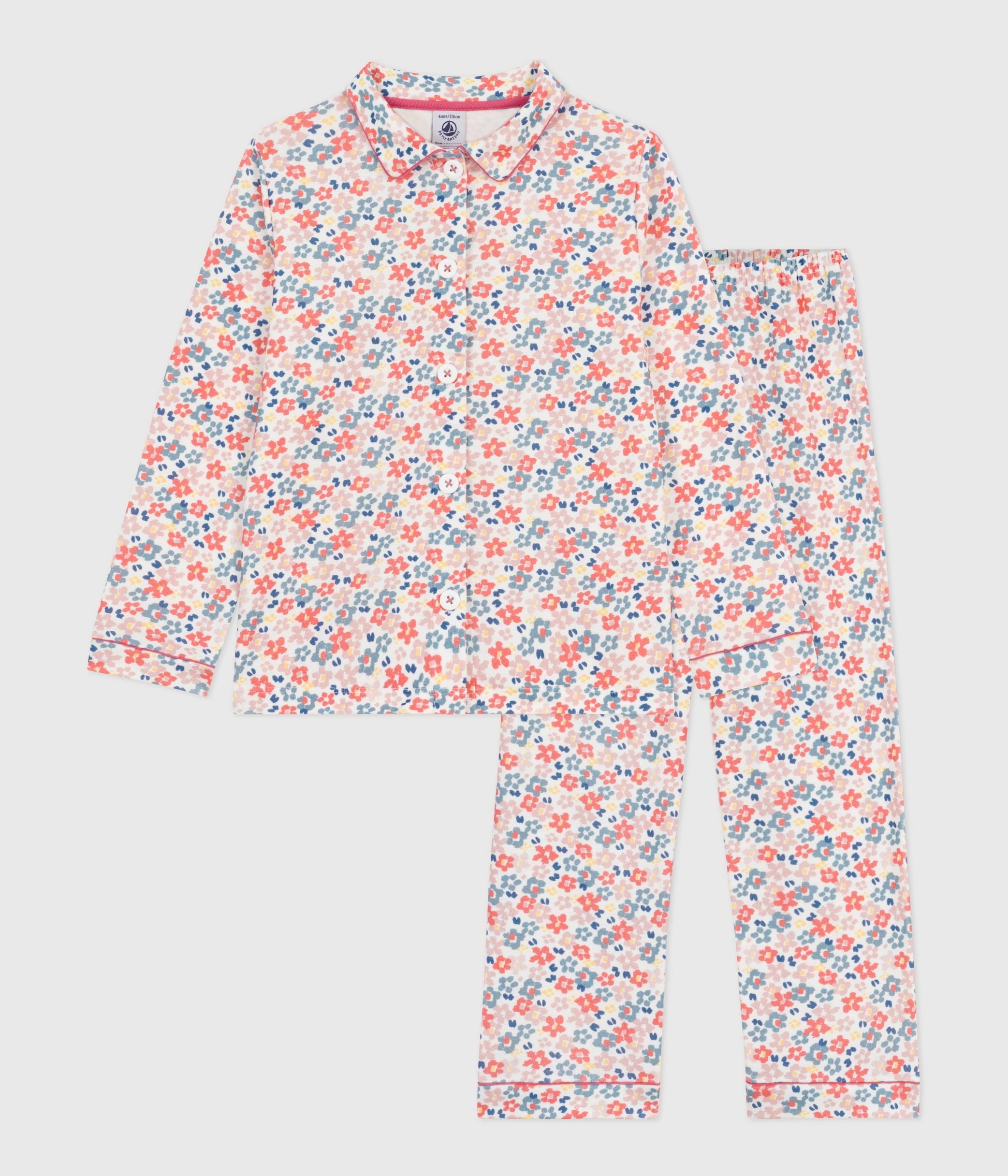 pyjama-boutonné-enfant-en-coton-imprimé