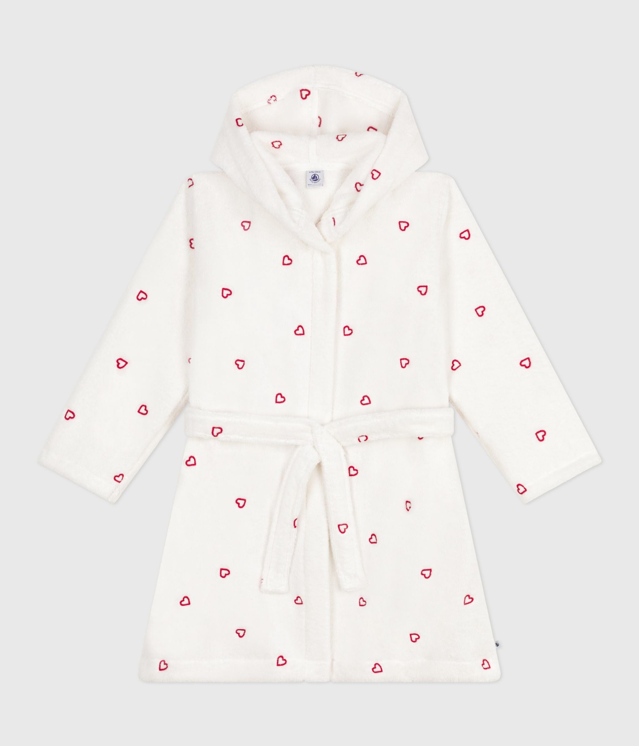 peignoir-enfant-en-coton-éponge-cœurs-brodés