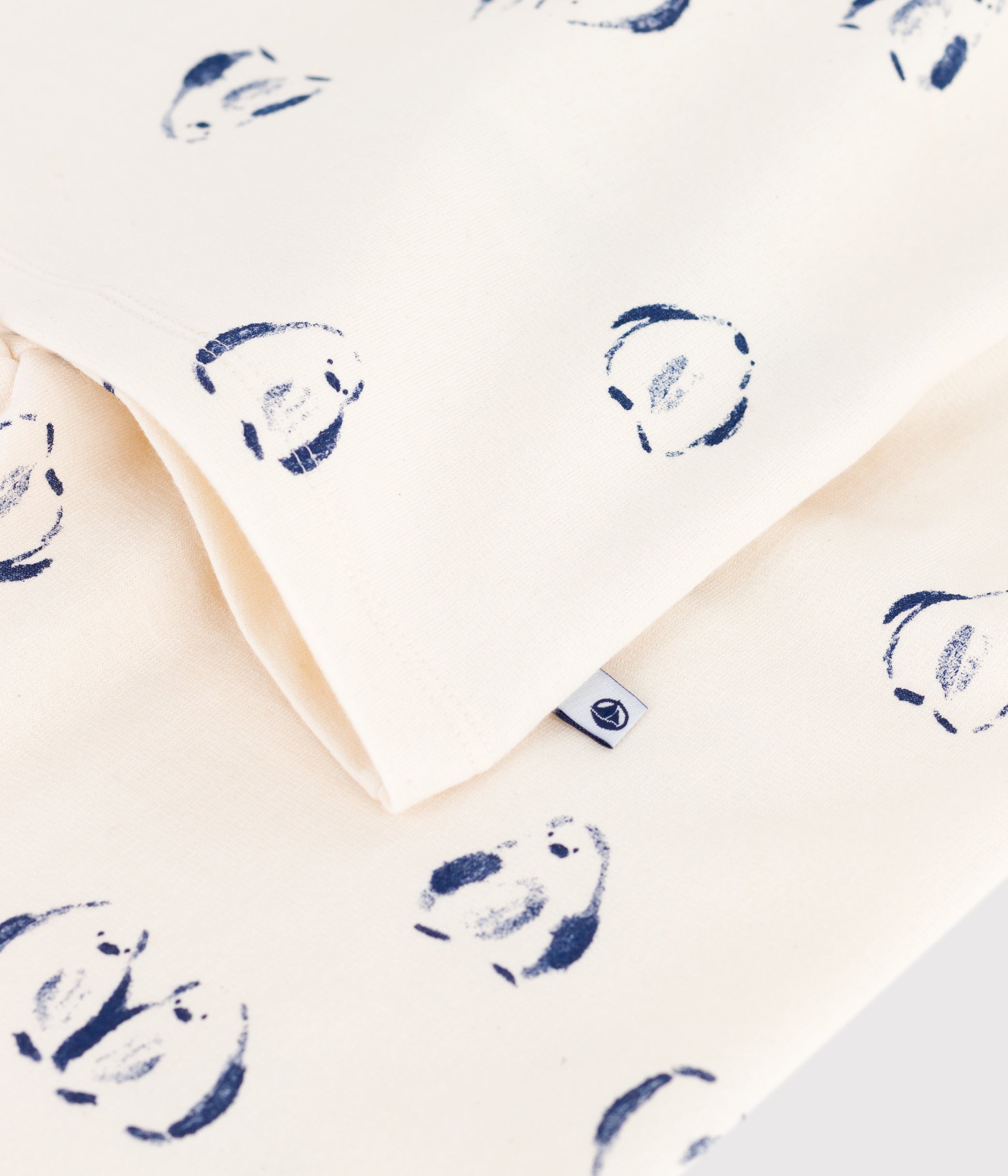 pyjama-enfant-en-molleton-imprimé-pingouins