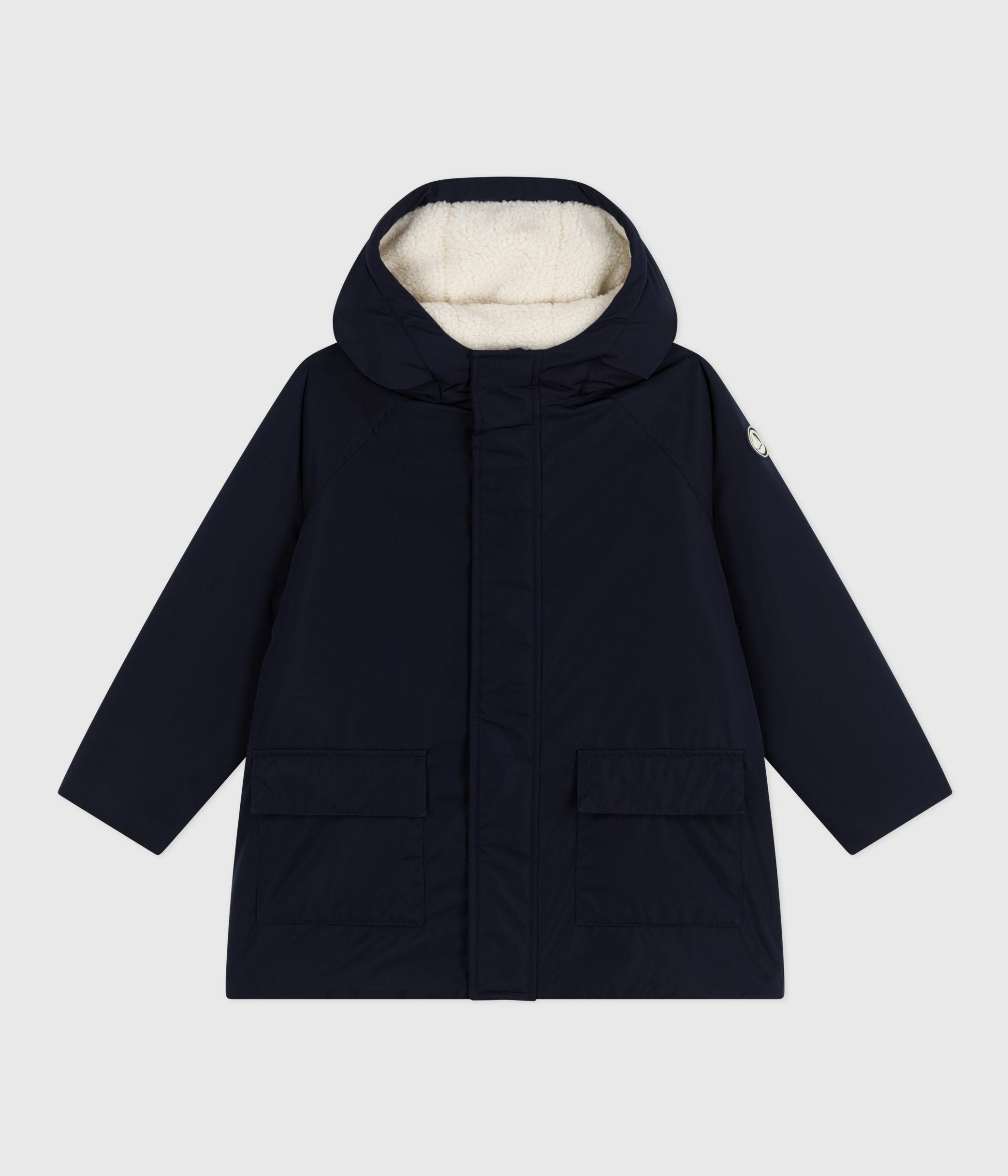 parka-enfant-mi-longue-unie