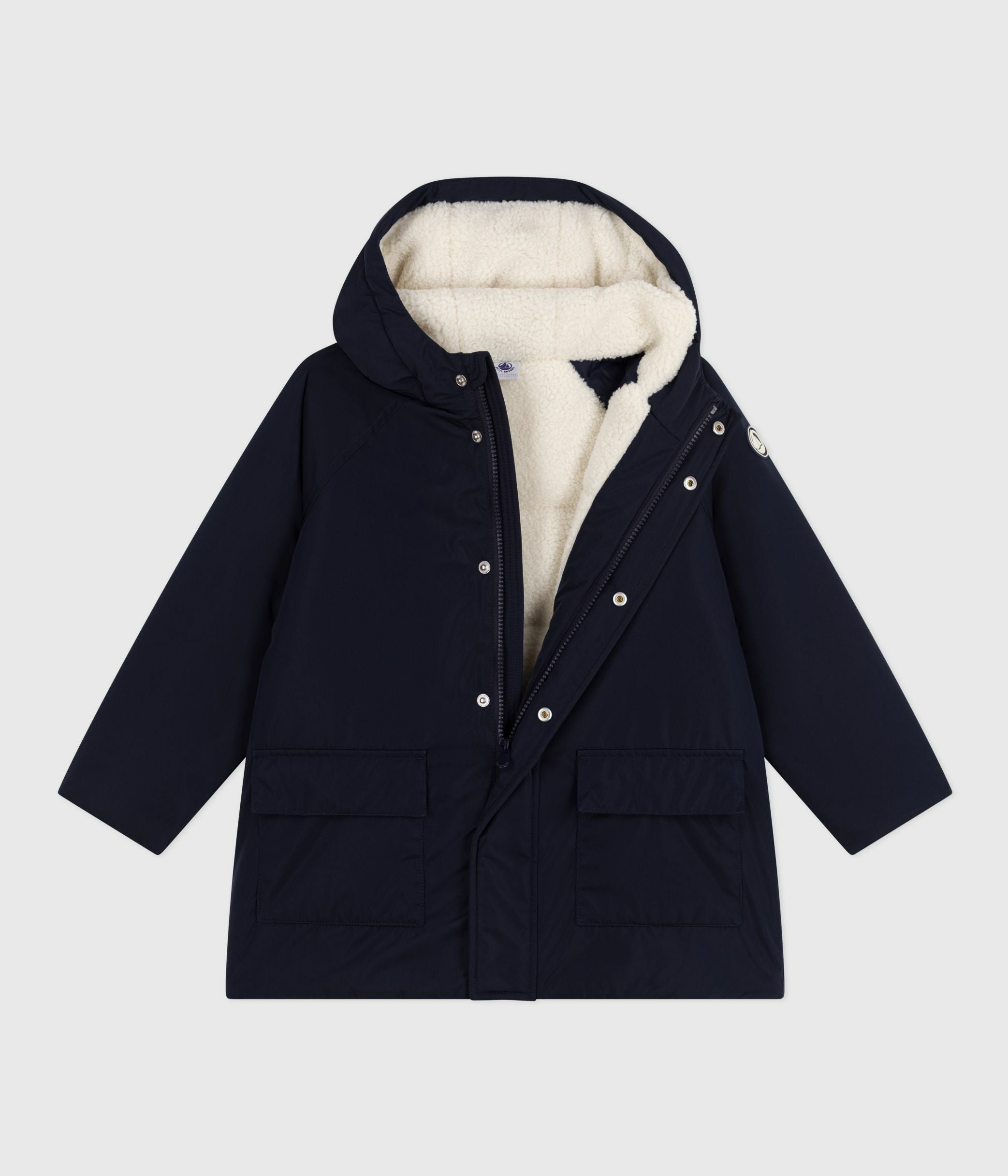parka-enfant-mi-longue-unie
