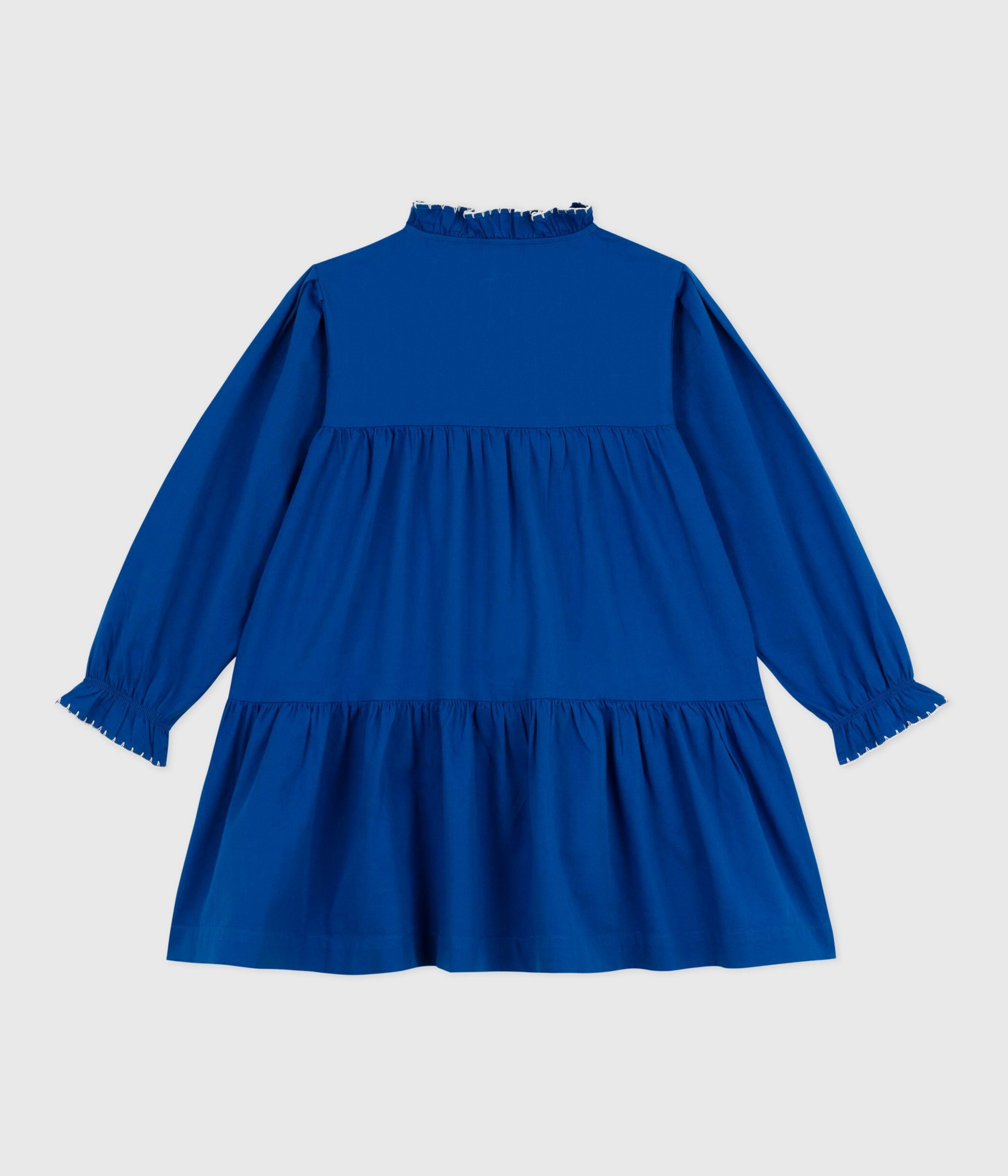 robe-enfant-manches-longues-en-coton-unie