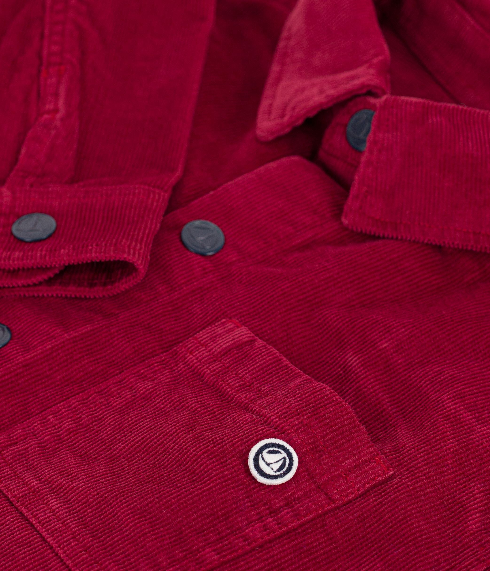 chemise-enfant-en-velours-unie