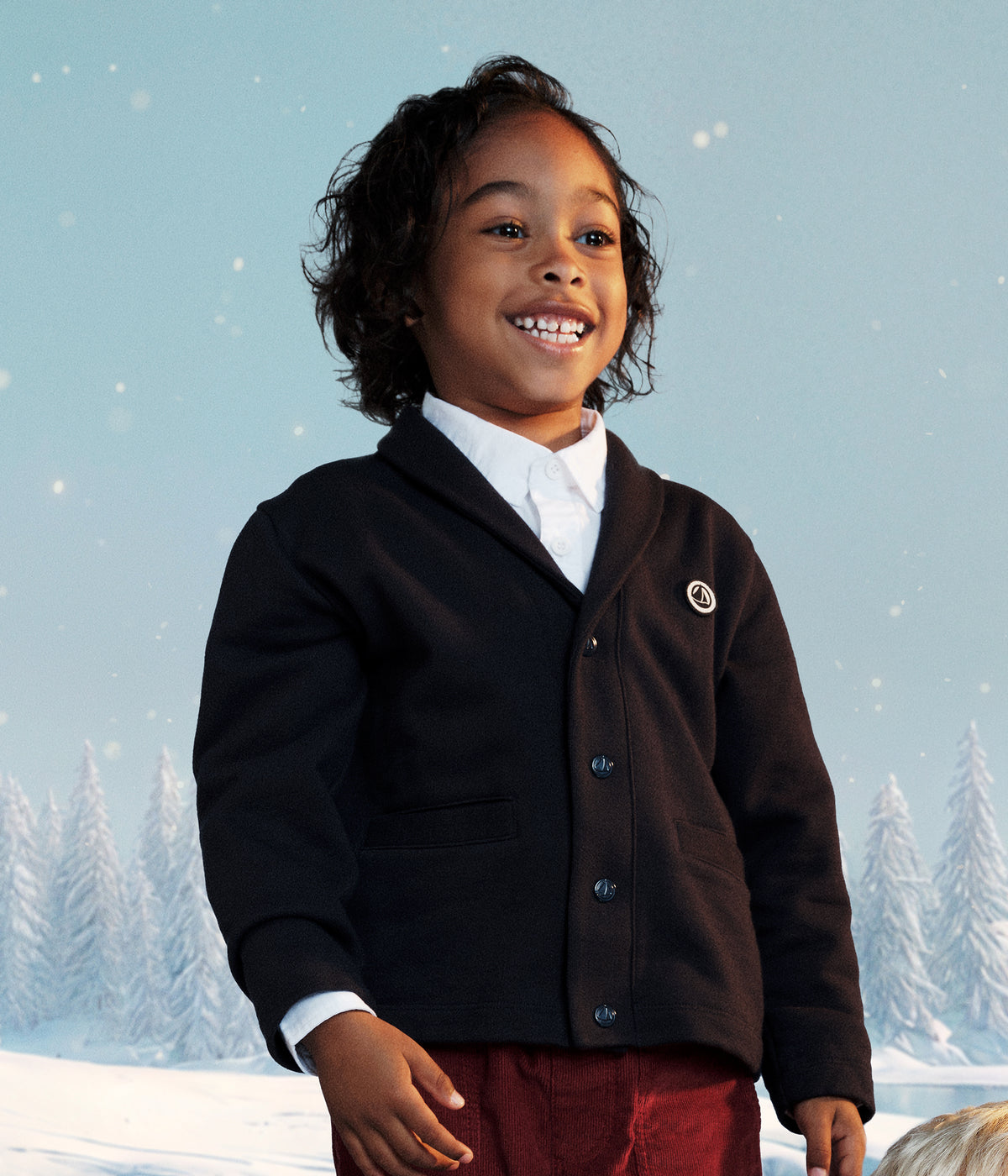 cardigan-enfant-en-coton-uni