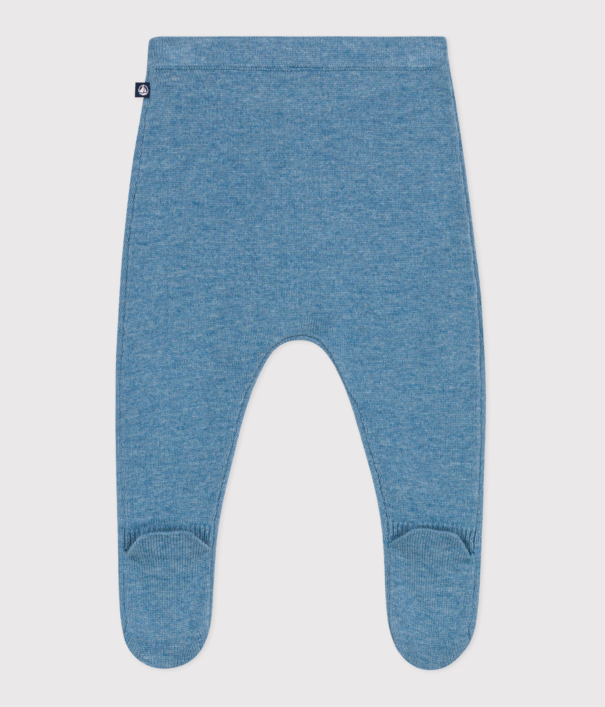 pantalon-bébé-en-tricot-laine-et-coton