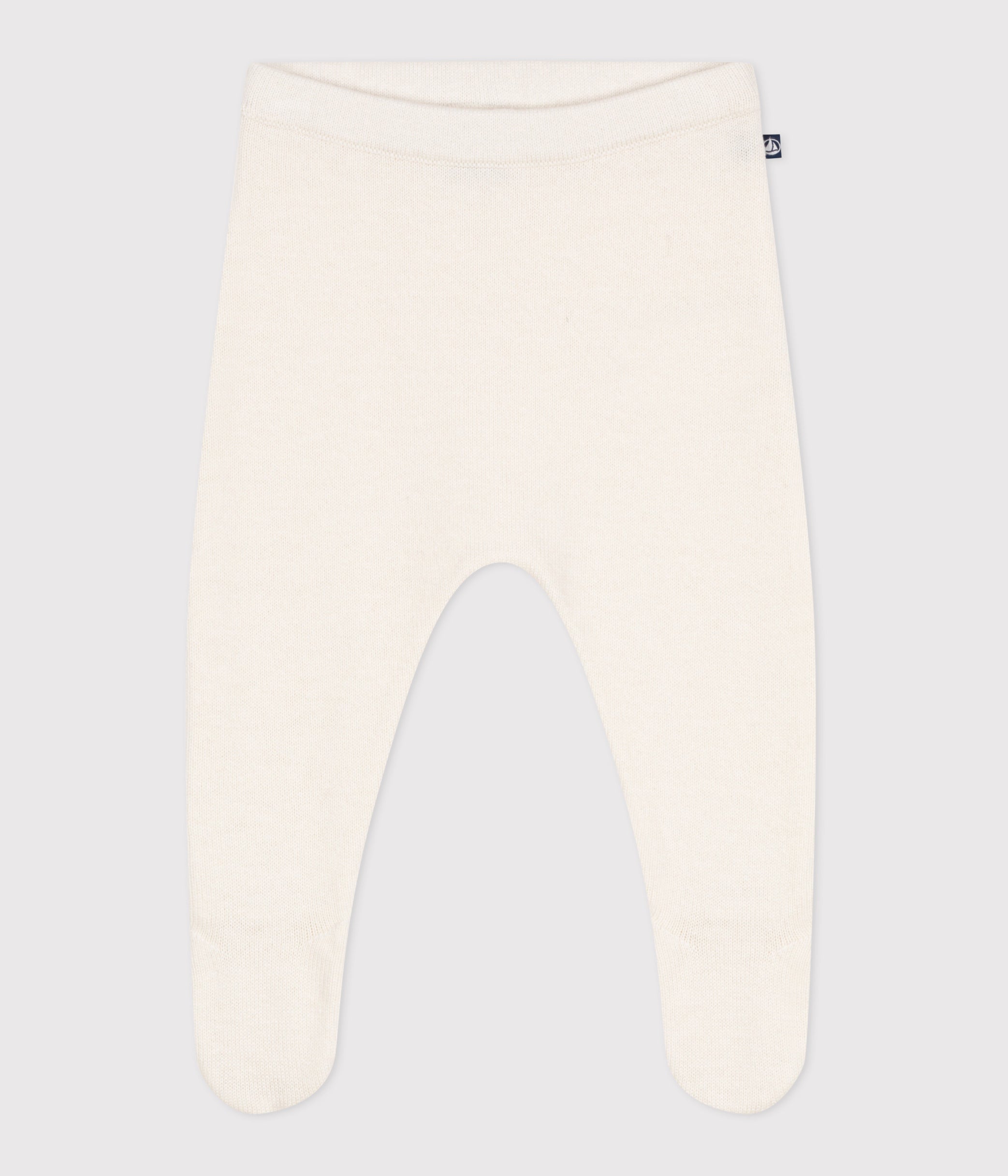 pantalon-bébé-en-tricot-laine-et-coton