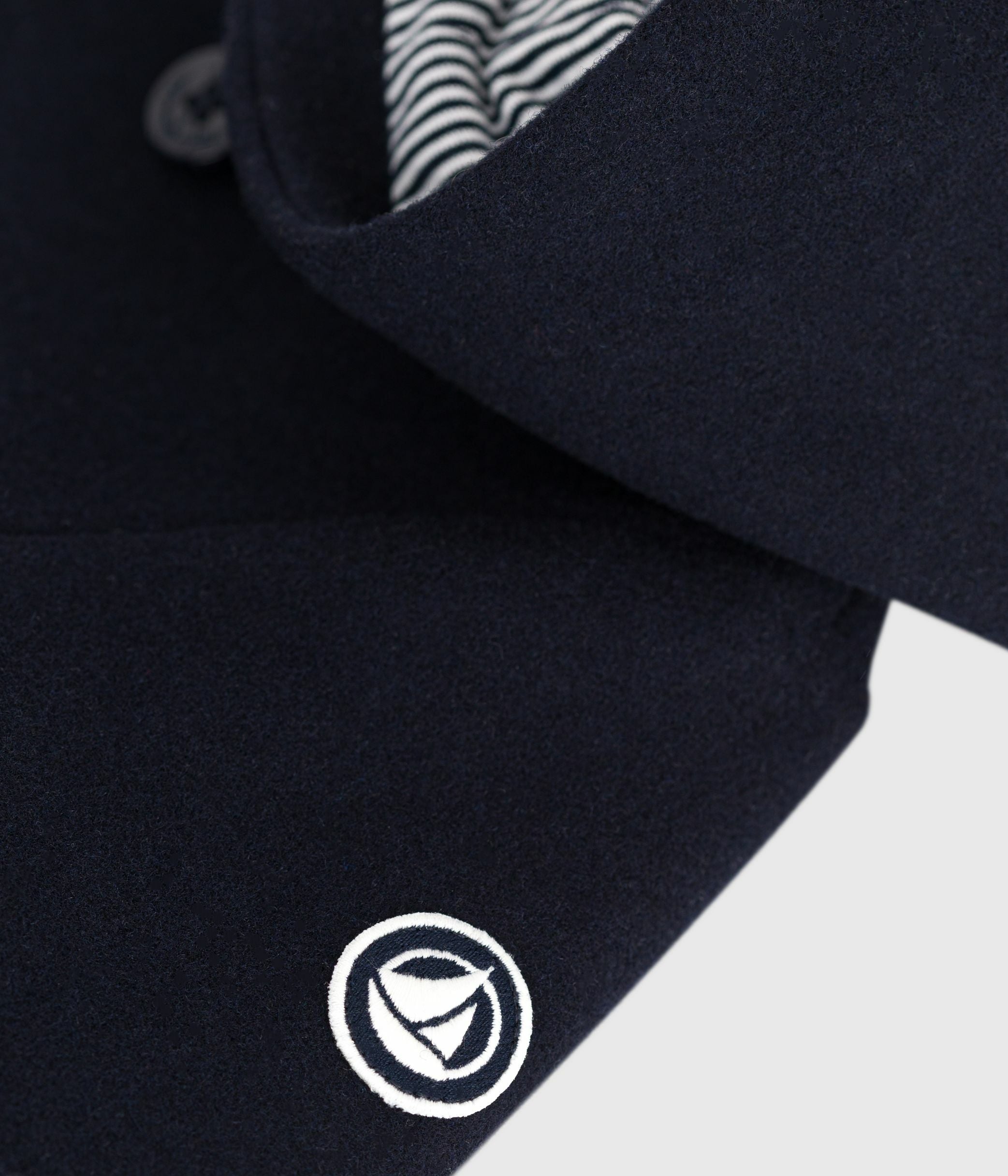 caban-bébé-en-drap-de-laine-uni