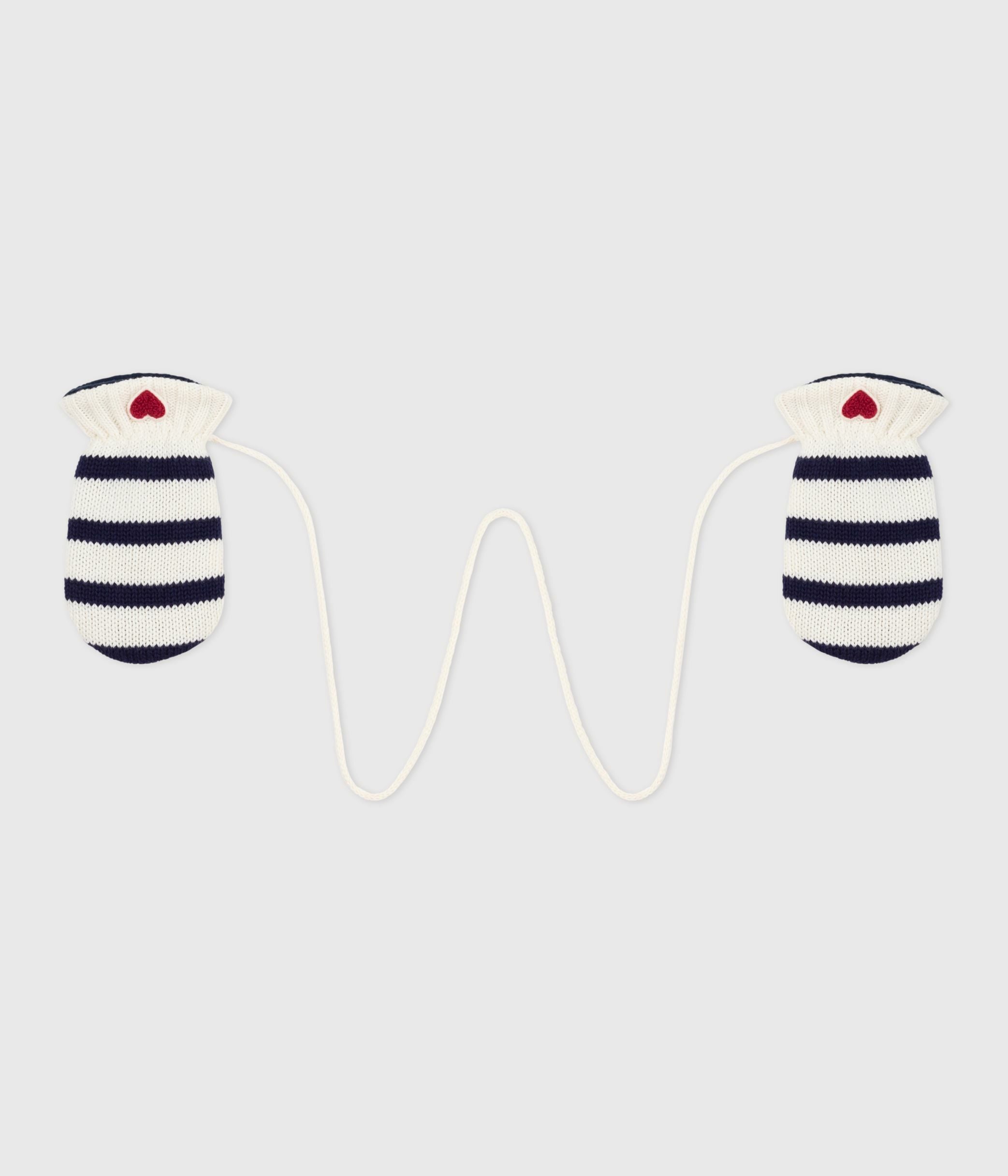 moufles-bébé-en-tricot-rayés