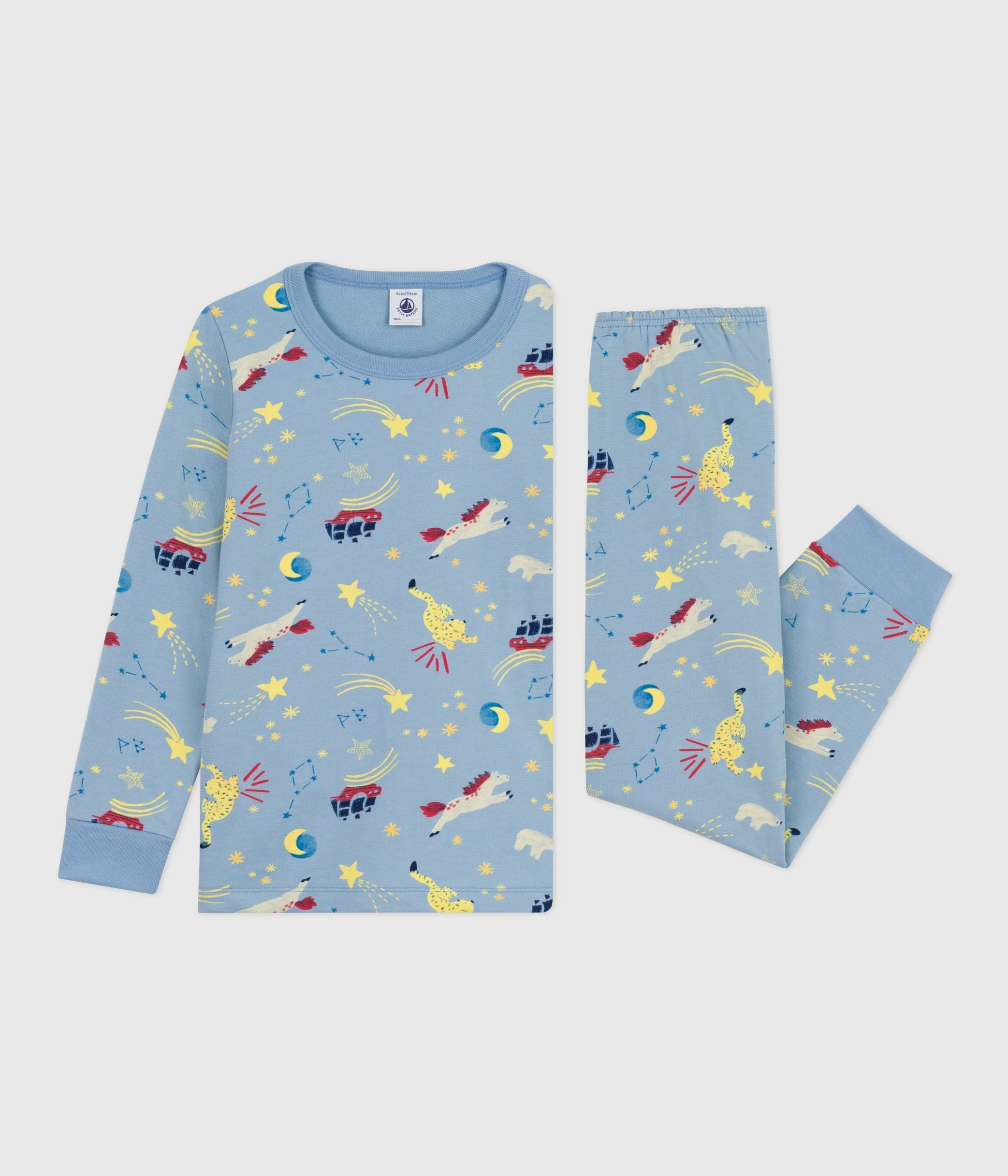 pyjama-enfant-en-molleton-imprimé