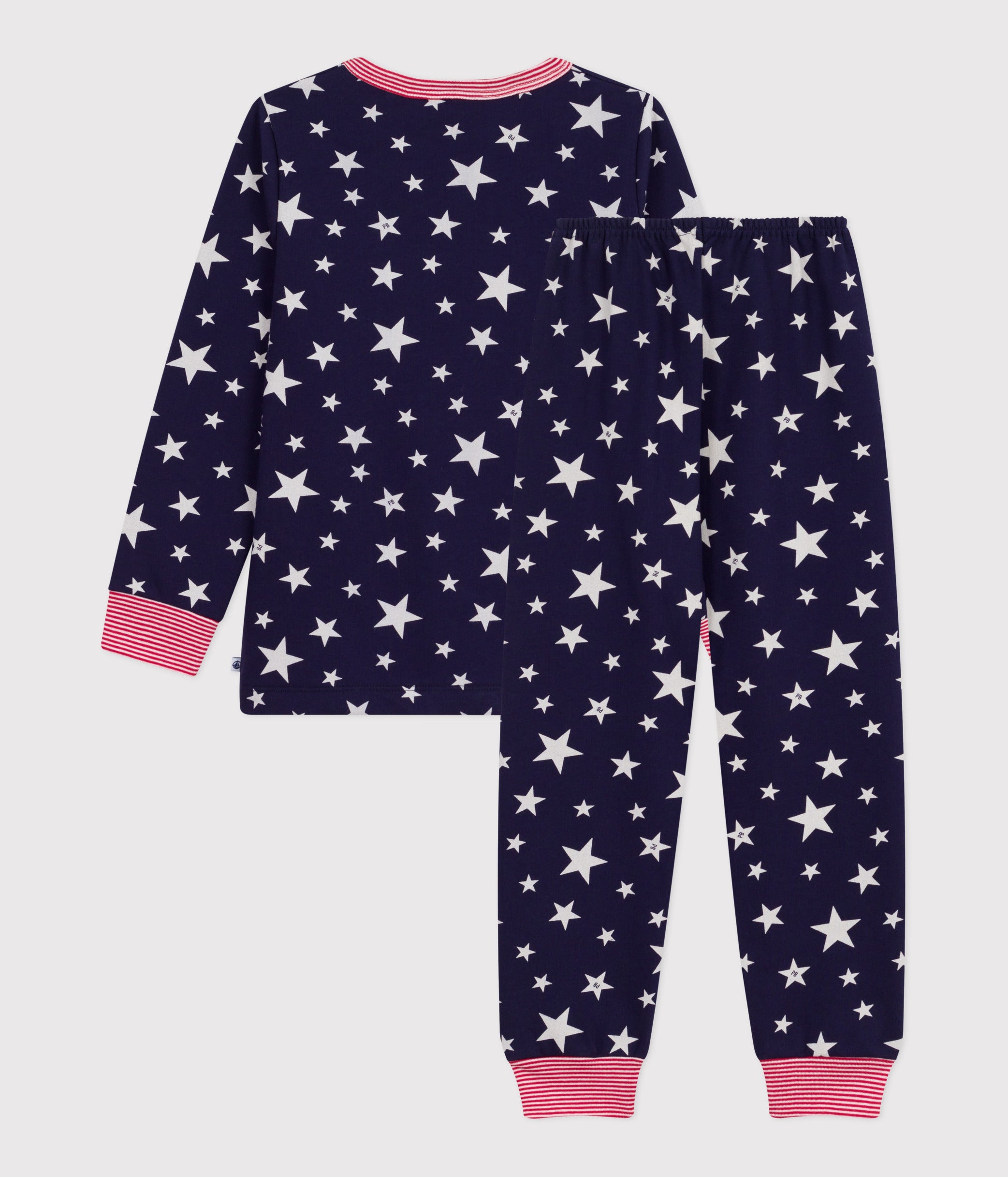 pyjama-enfant-en-molleton-imprimé-étoiles