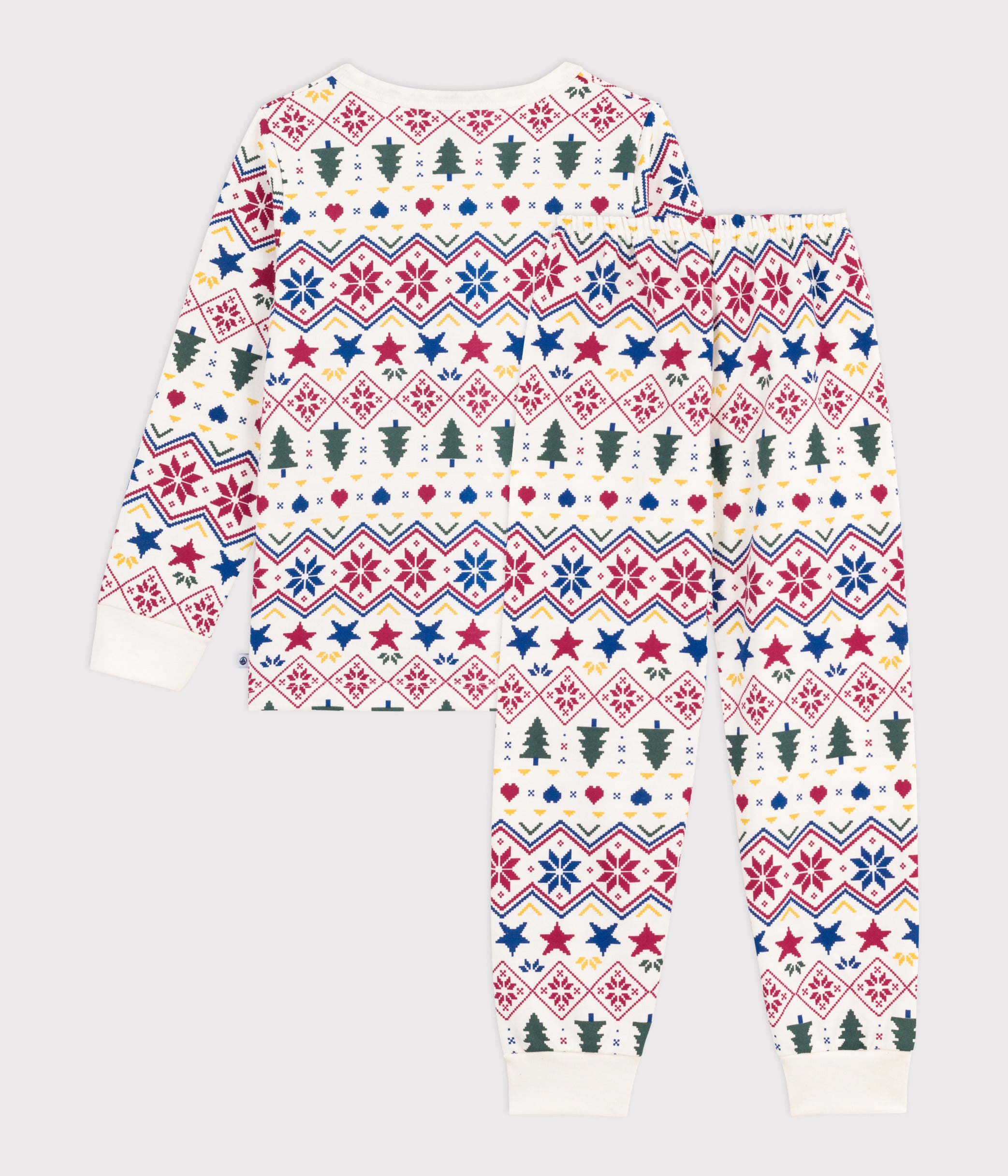 pyjama-enfant-en-molleton-imprimé-noël