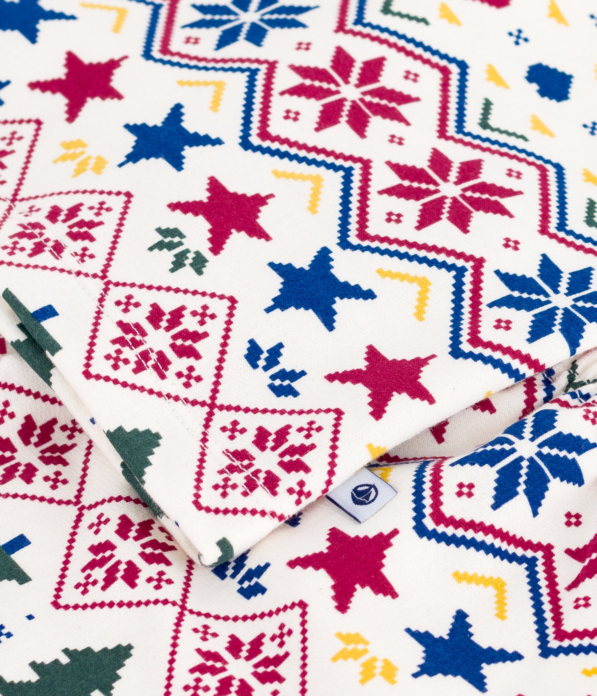 pyjama-enfant-en-molleton-imprimé-noël