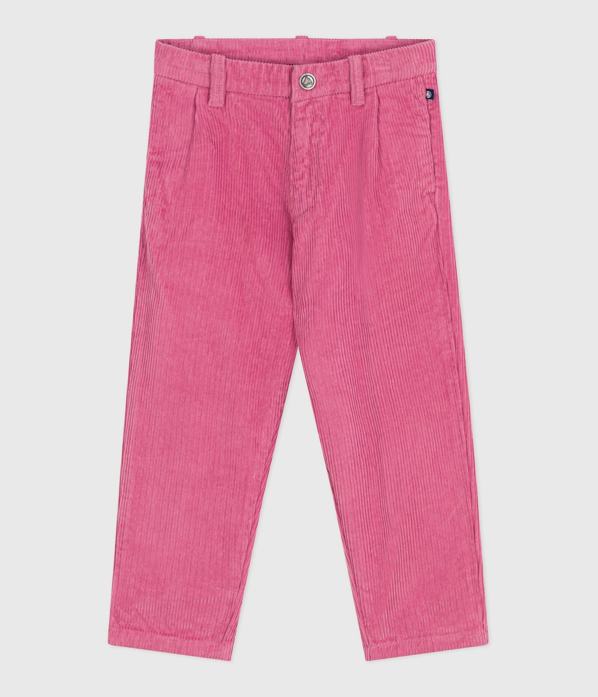 pantalon-enfant-en-velours-uni