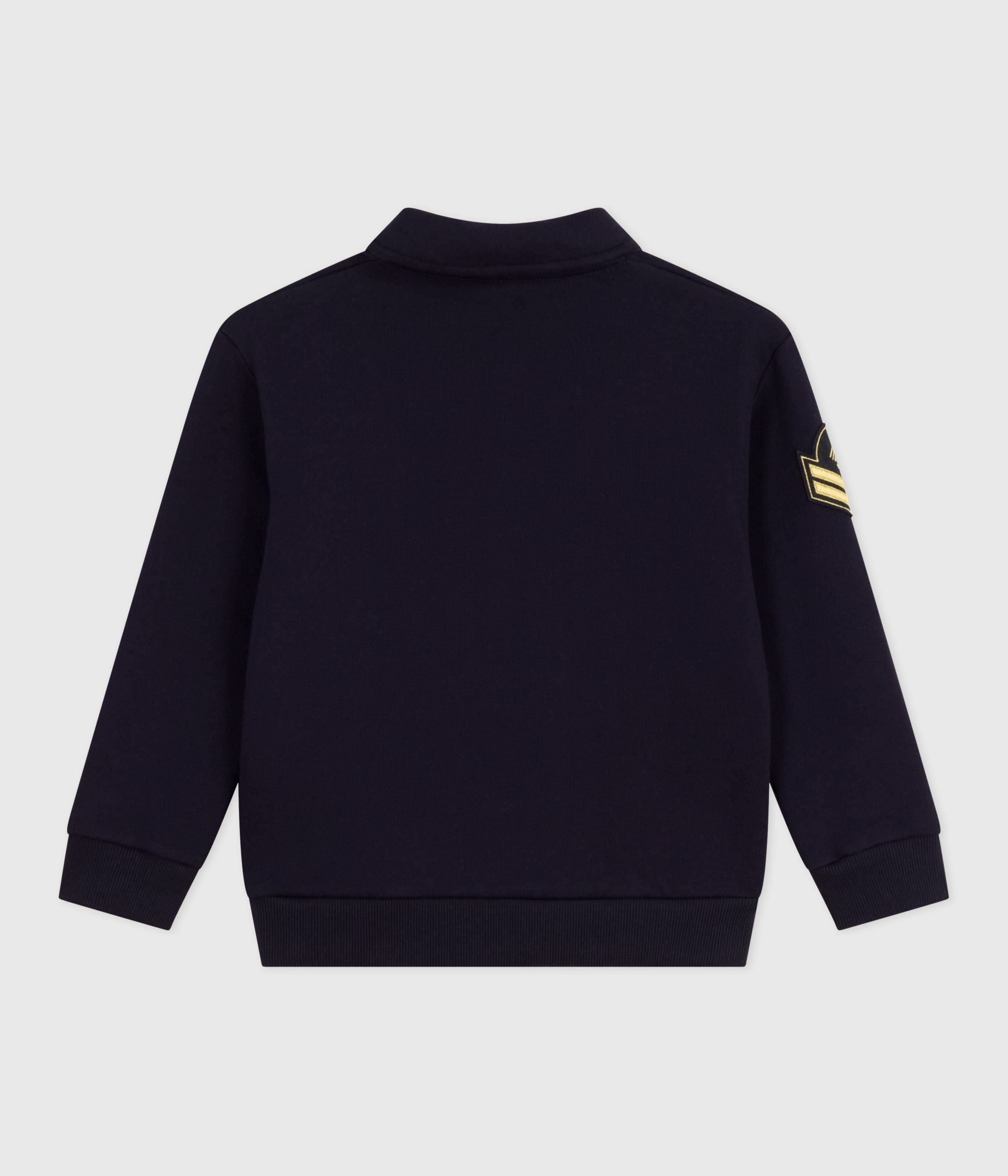 sweatshirt-esprit-polo-enfant-en-coton-uni