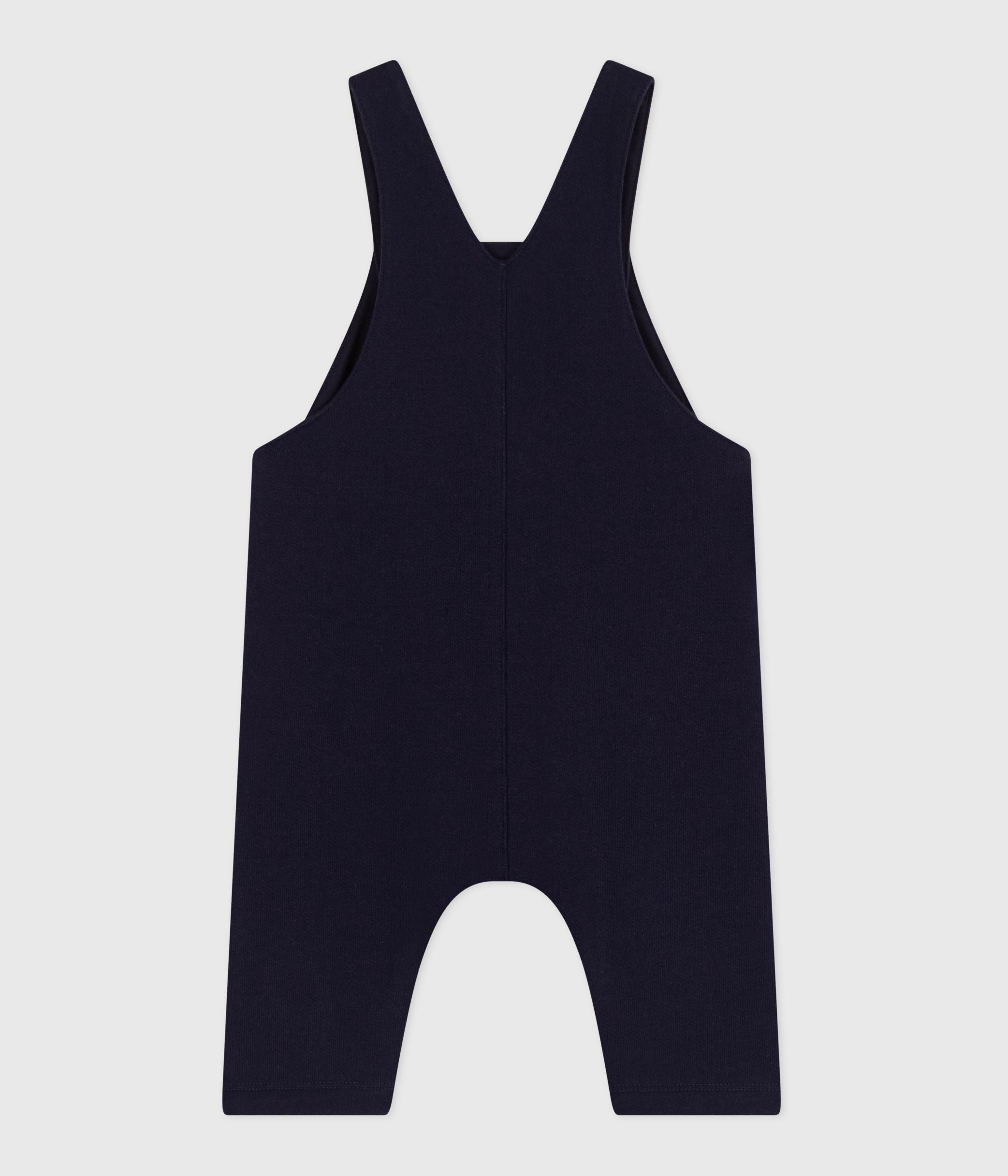 salopette-bébé-en-coton-jambes-longues,-unie