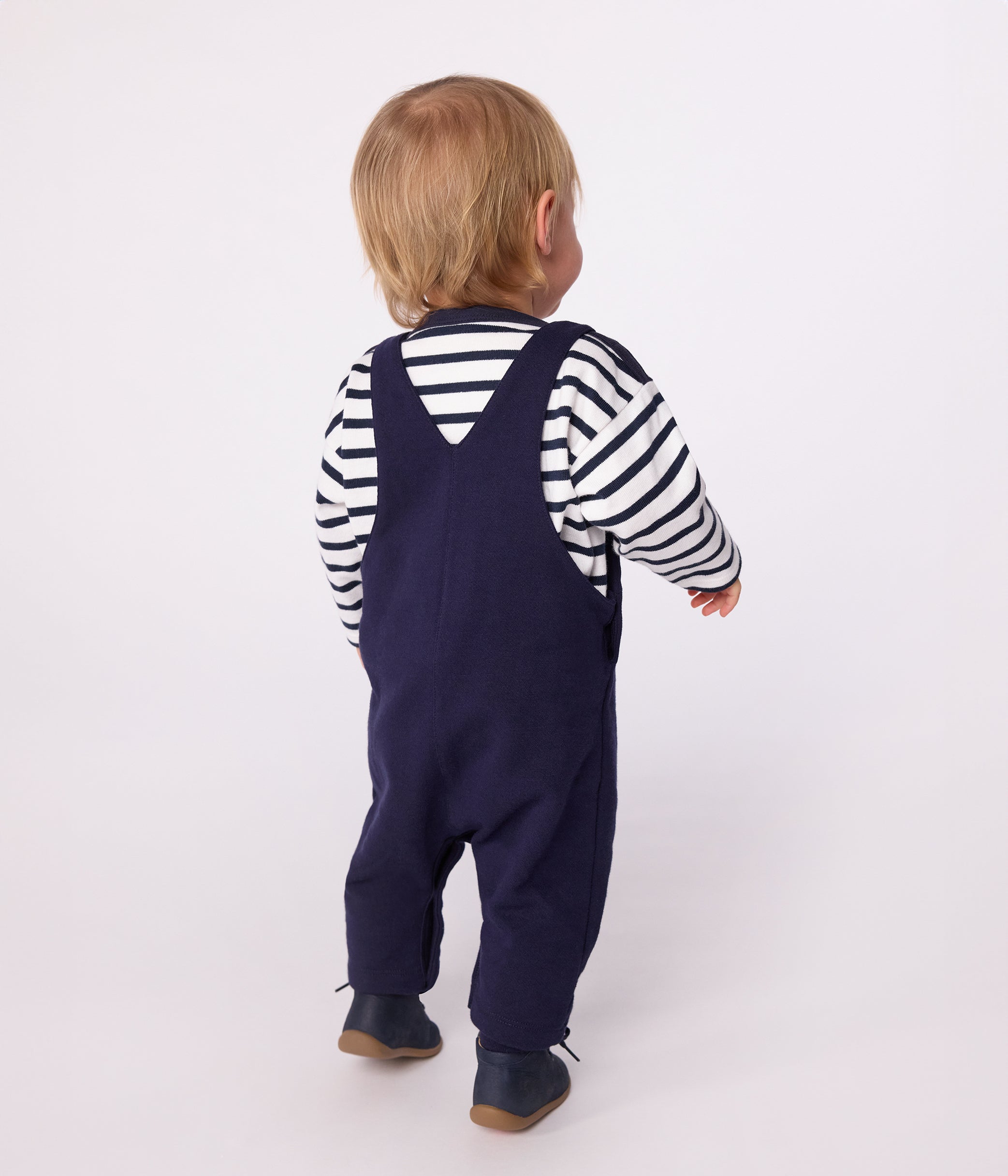 salopette-bébé-en-coton-jambes-longues,-unie