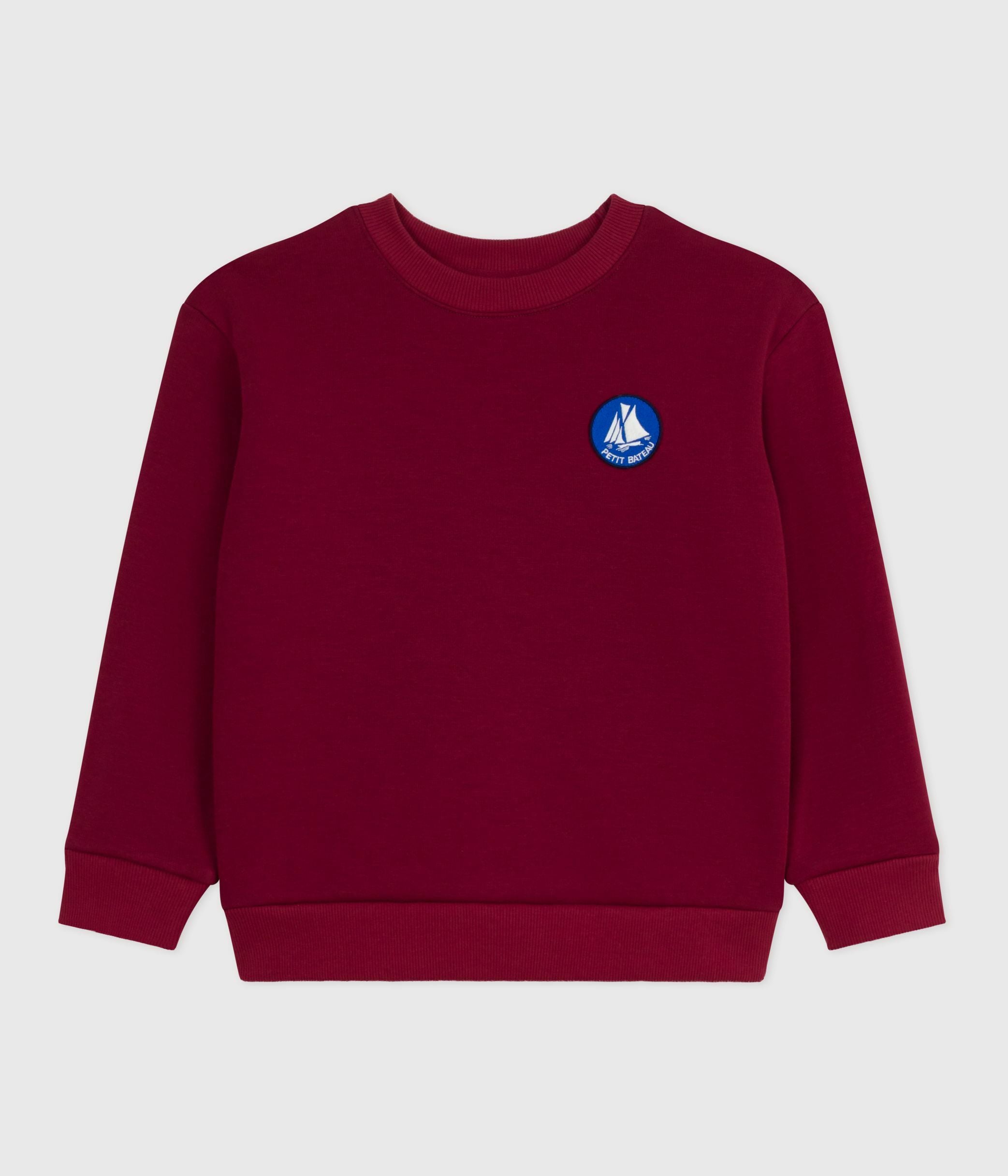 sweatshirt-enfant-en-coton-uni
