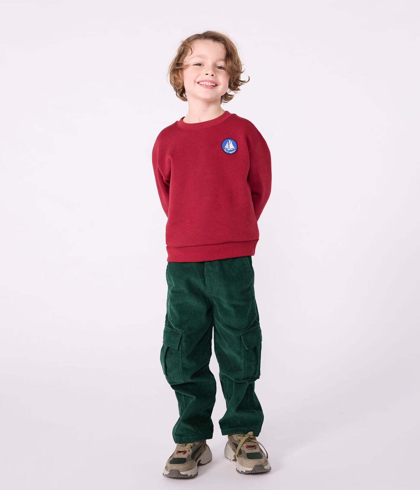 sweatshirt-enfant-en-coton-uni