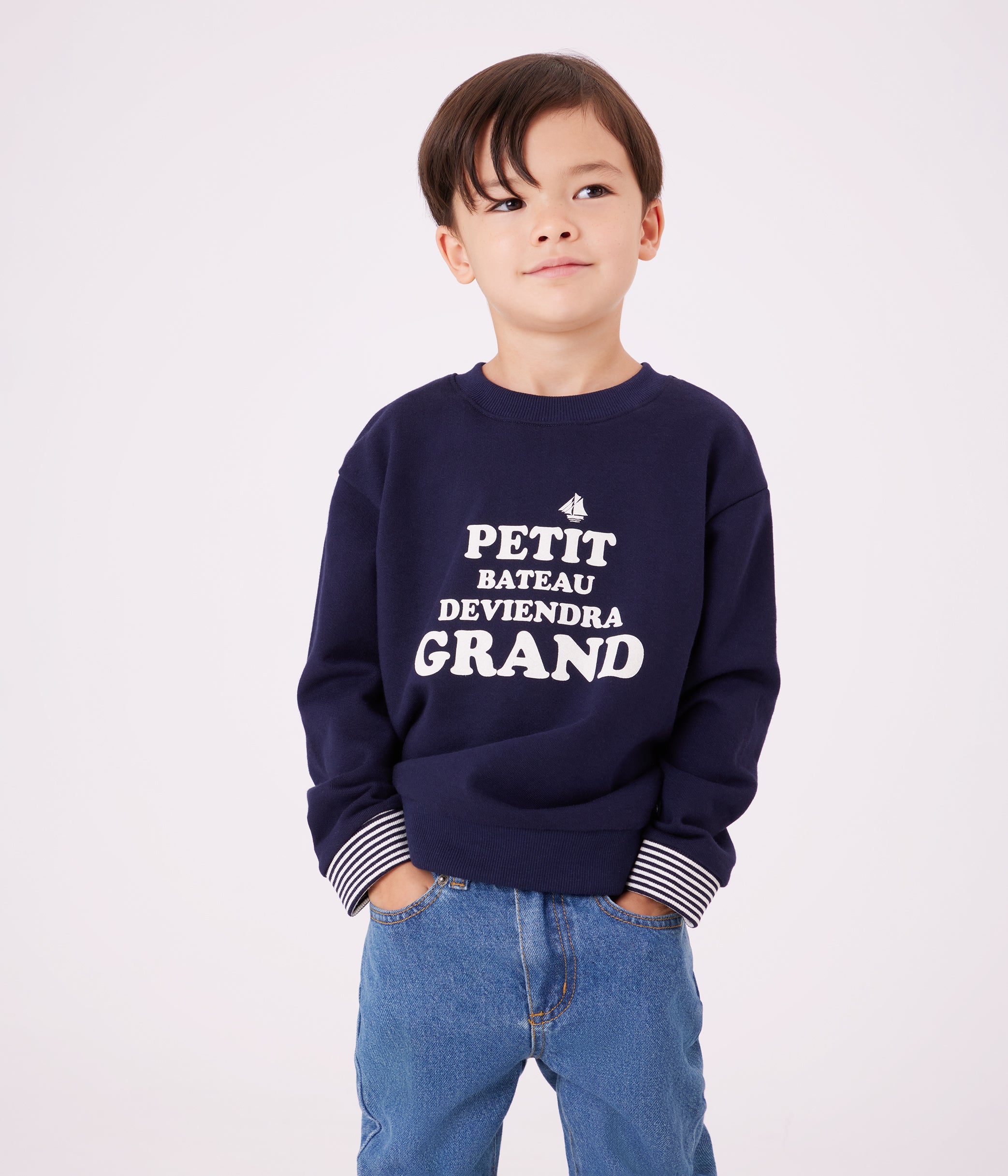sweatshirt-enfant-en-coton-imprimé