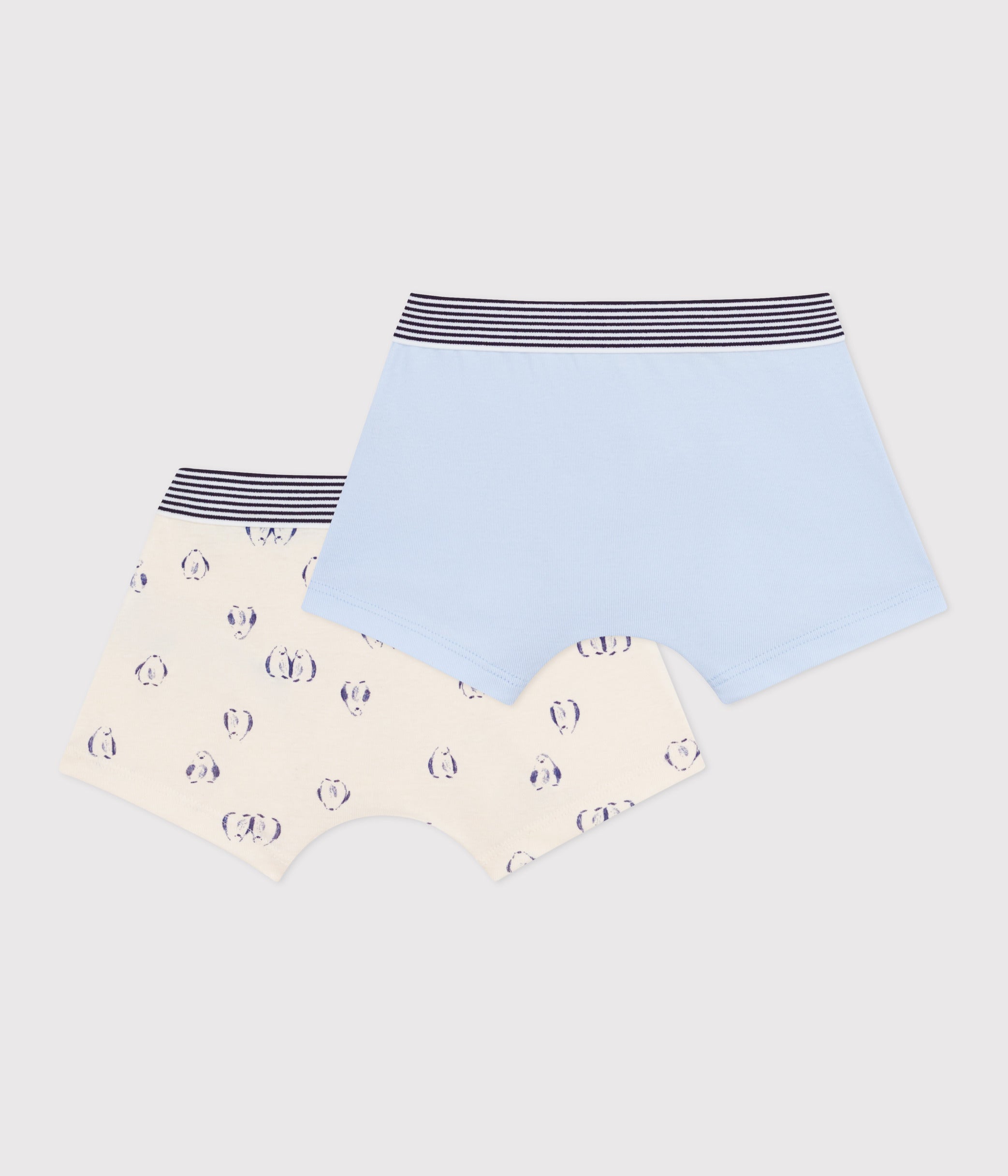 lot-de-2-boxers-enfant-en-coton-imprimé-pingouins