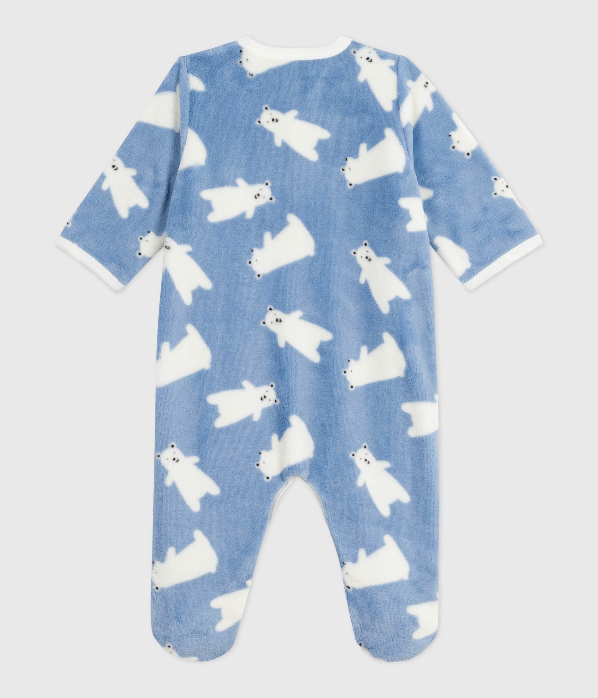 surpyjama-hiver-bébé-en-polaire-imprimé-ours