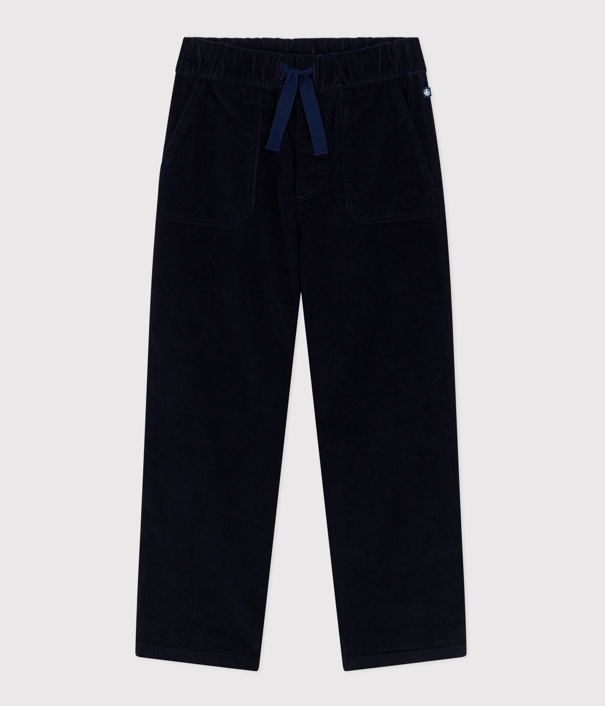 pantalon-droit-enfant-en-velours-uni