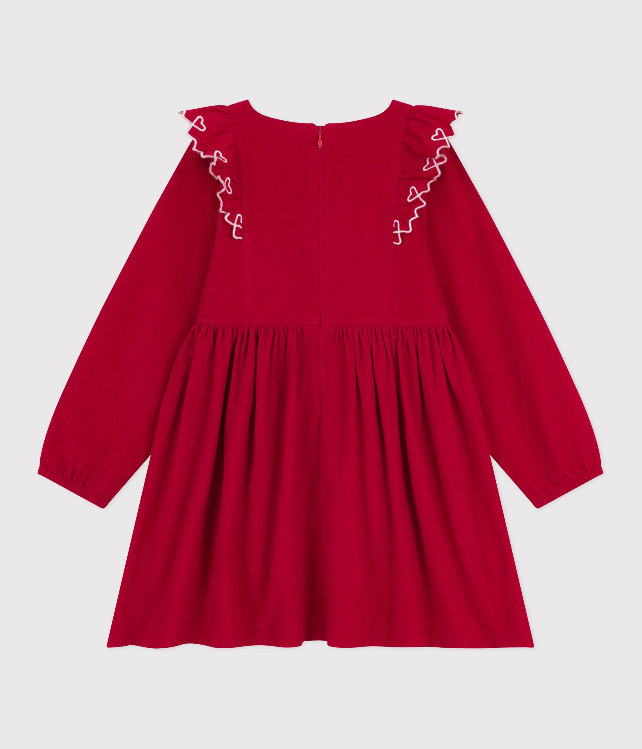 robe-enfant-manches-longues-en-velours-unie