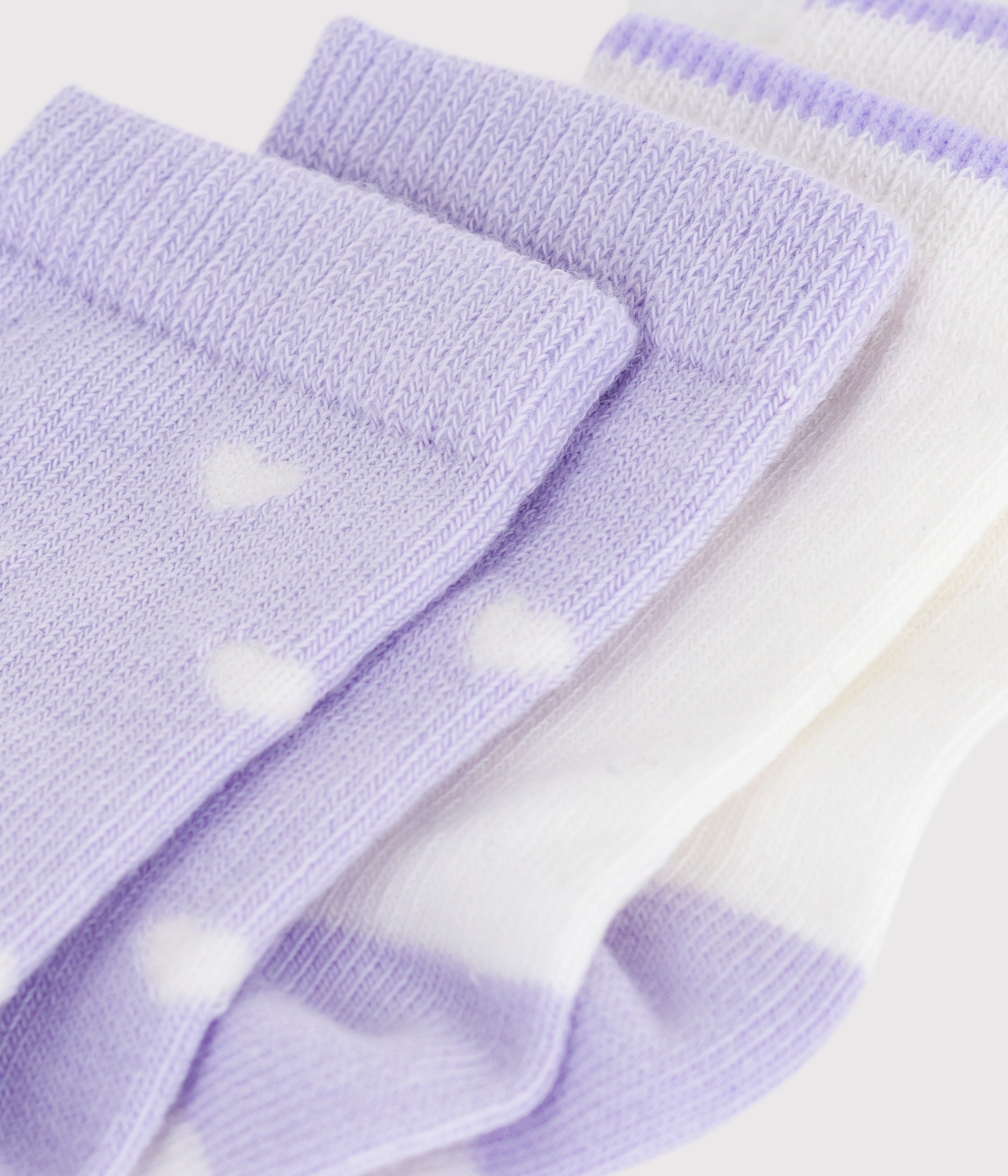 lot-de-2-paires-de-chaussettes-bébé-en-coton-imprimé-cœurs