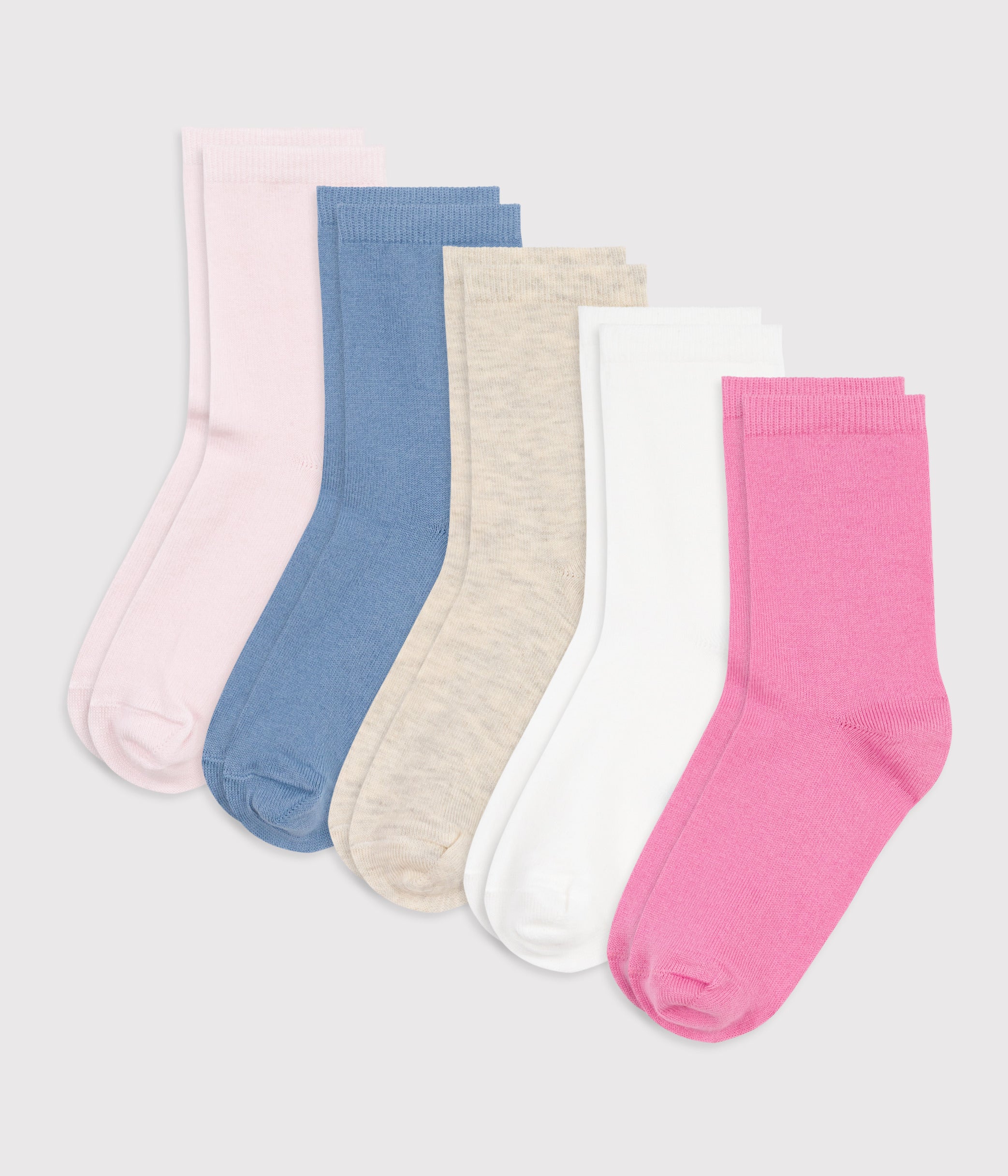 children-s-plain-cotton-socks--5-pack