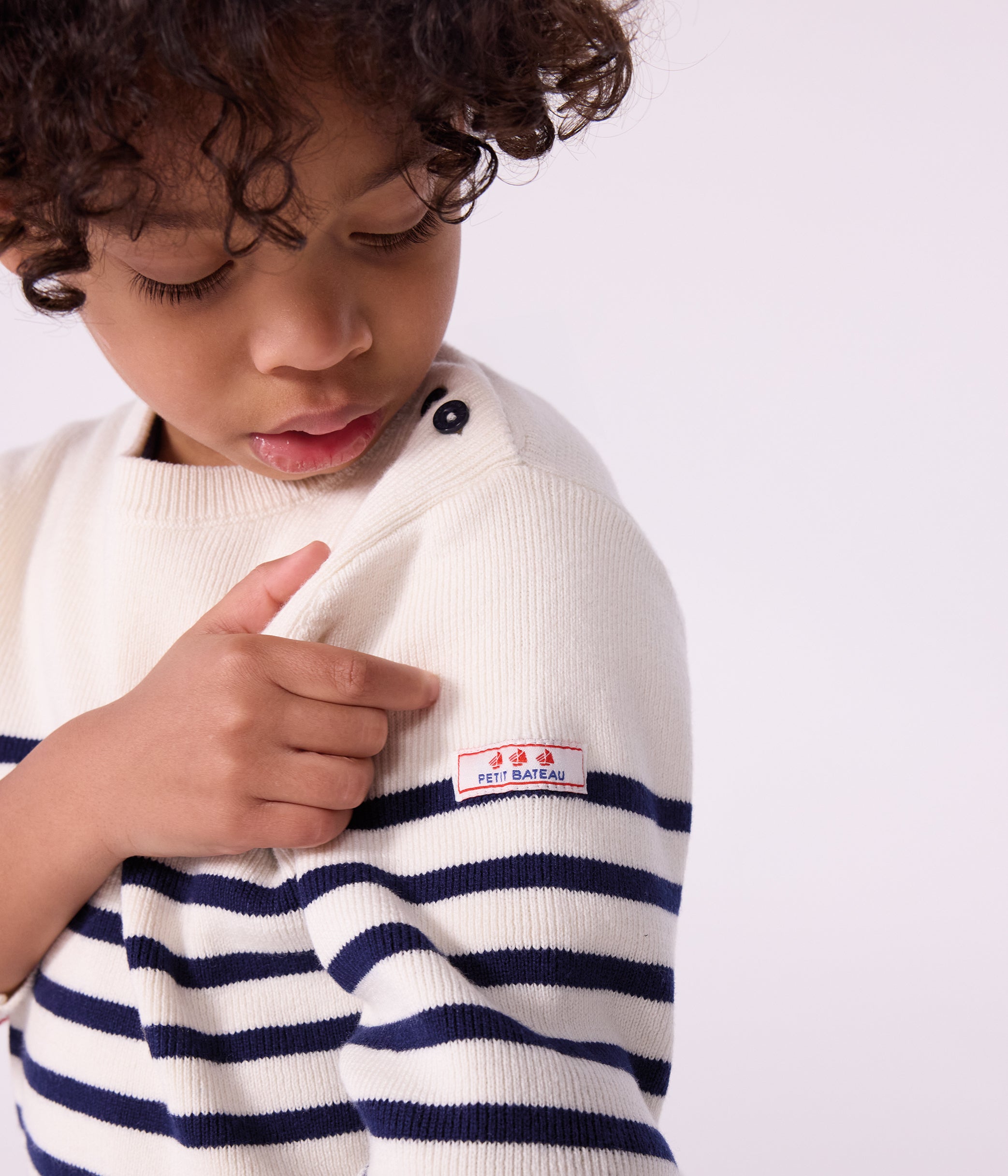 pull-enfant-en-laine-et-coton-à-rayures