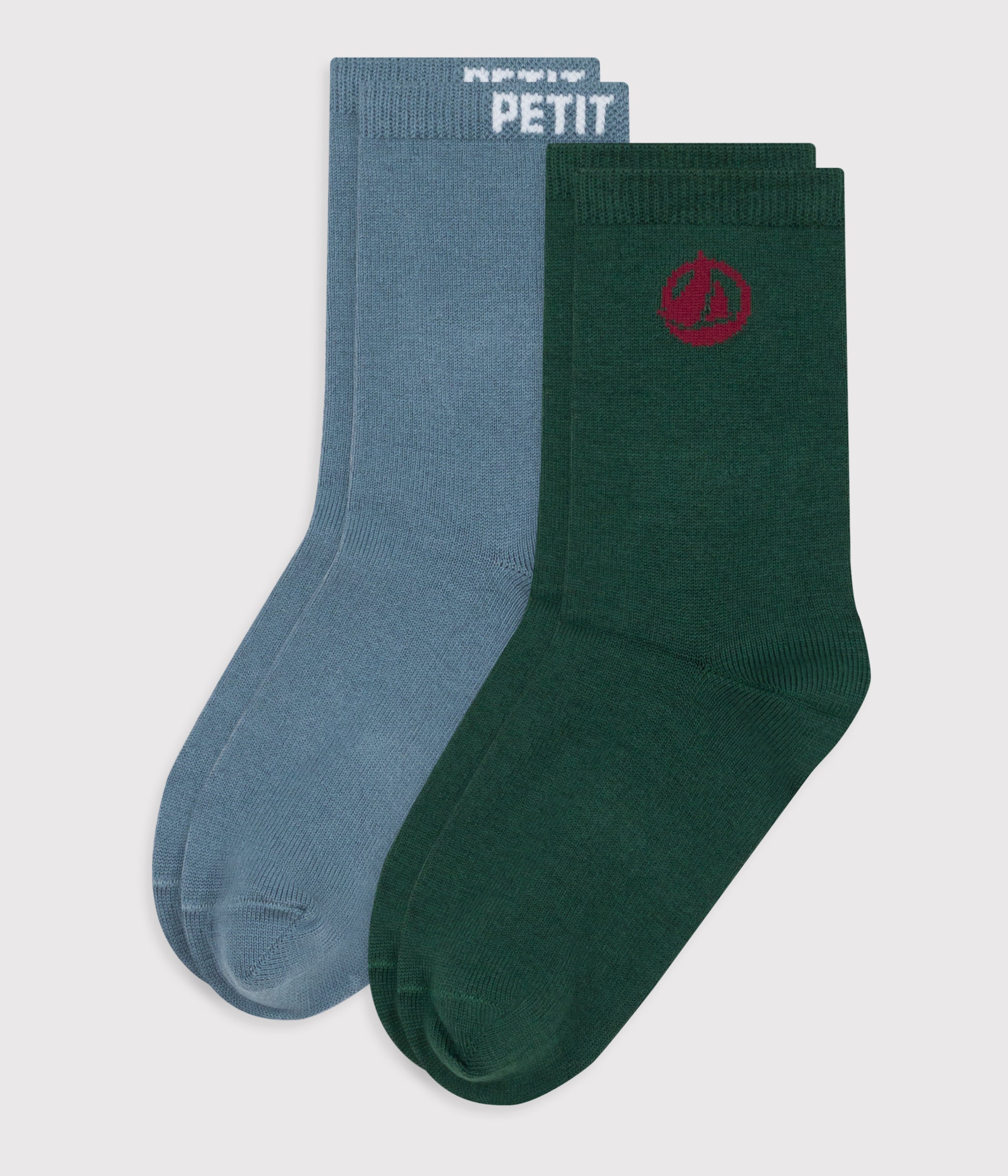 lot-de-2-paires-de-chaussettes-enfant-en-coton-logo