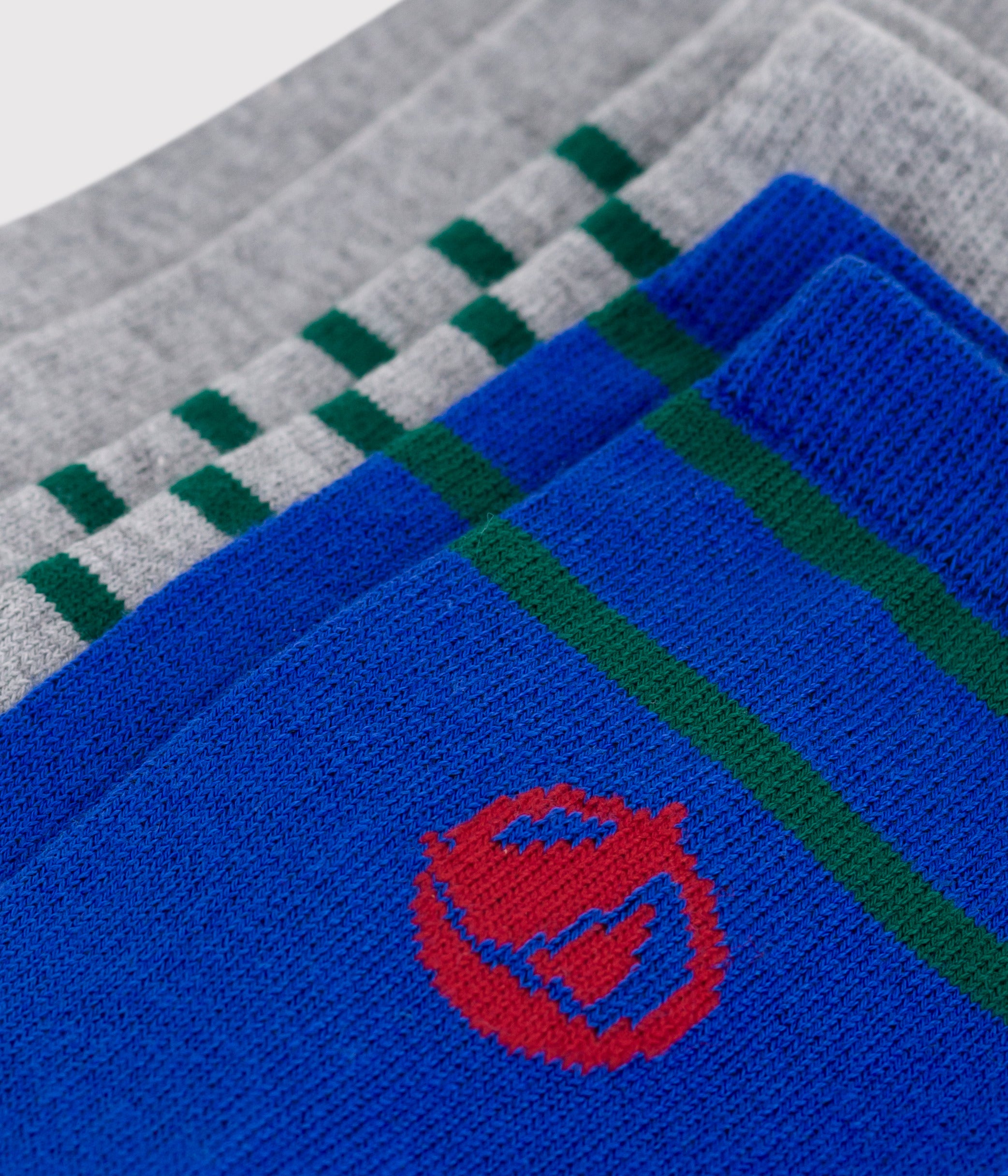 lot-de-3-paires-de-chaussettes-enfant-rayées-en-coton-logo