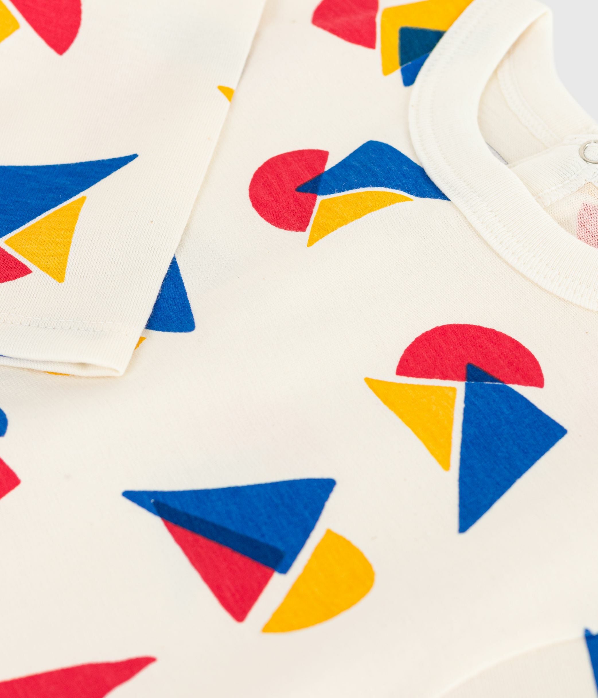 tee-shirt-bébé-en-coton-à-manches-longues,-imprimé-bateaux