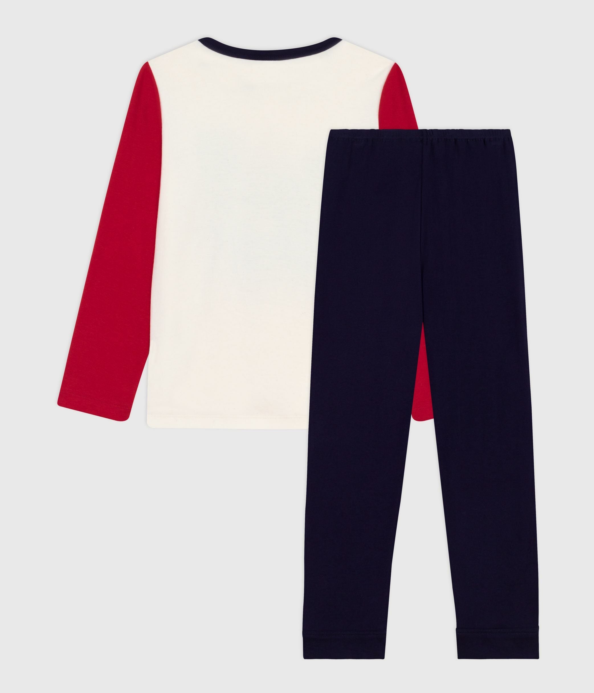 pyjama-enfant-en-coton-bicolore