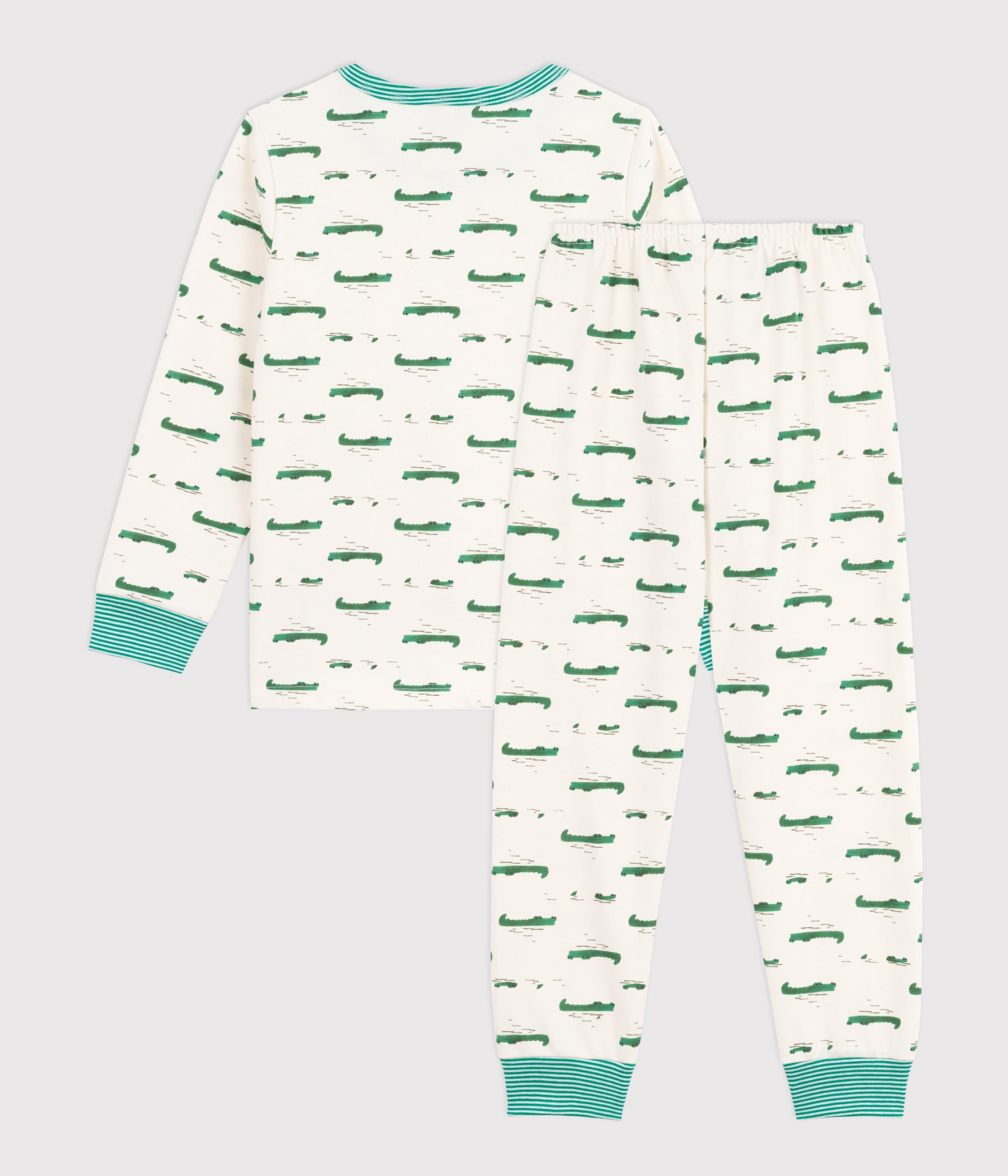 pyjama-enfant-en-molleton-imprimé-crocodiles