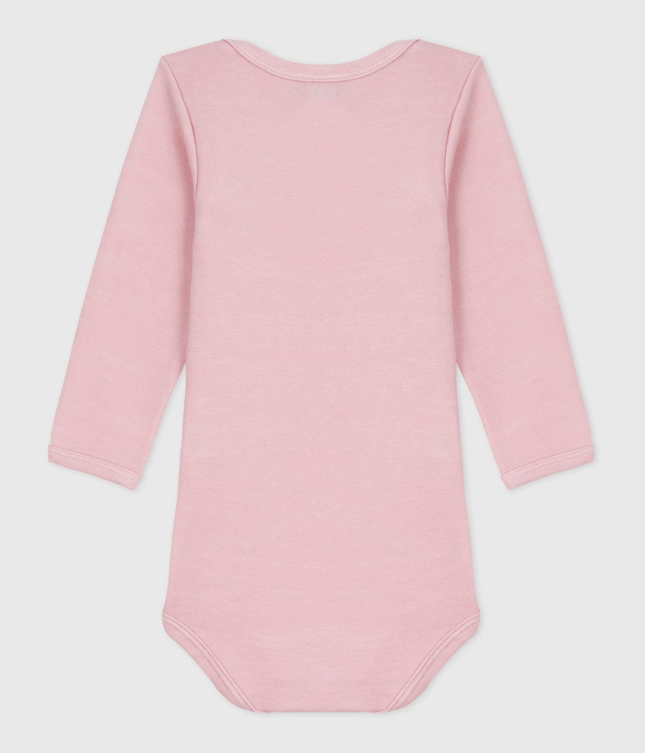 body-laine-coton-manches-longues-bébé