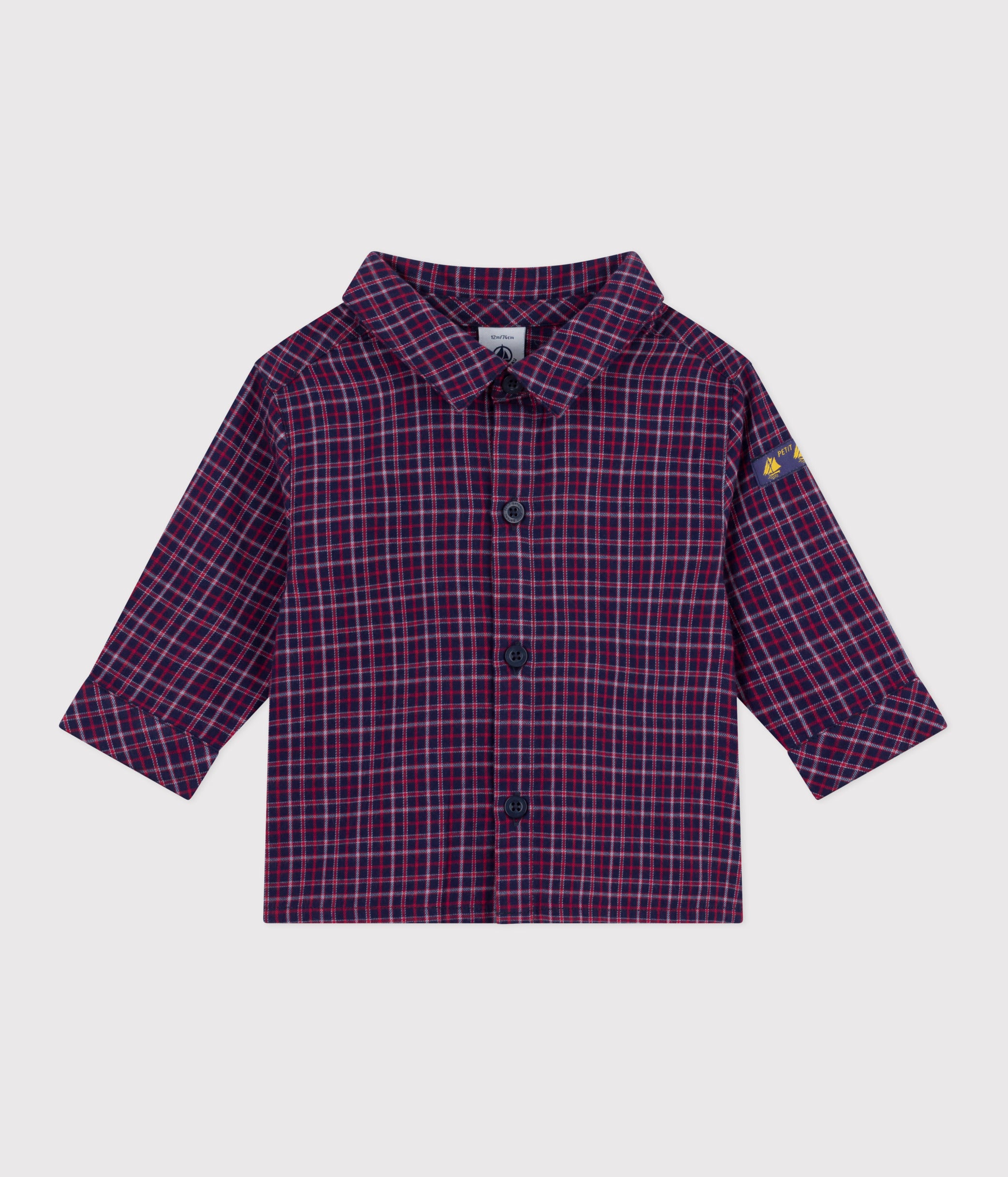 chemise-bébé-en-flanelle-à-carreaux