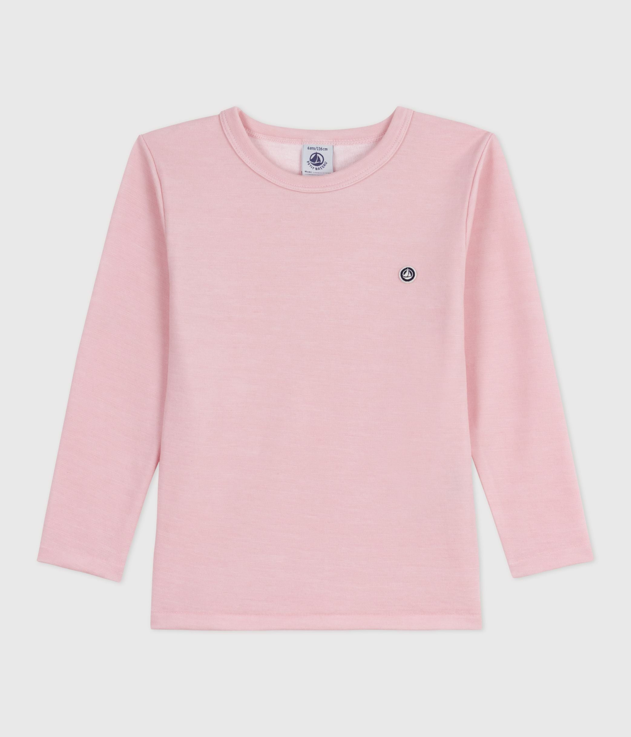 tee-shirt-enfant-en-laine-et-coton-manches-longues-uni