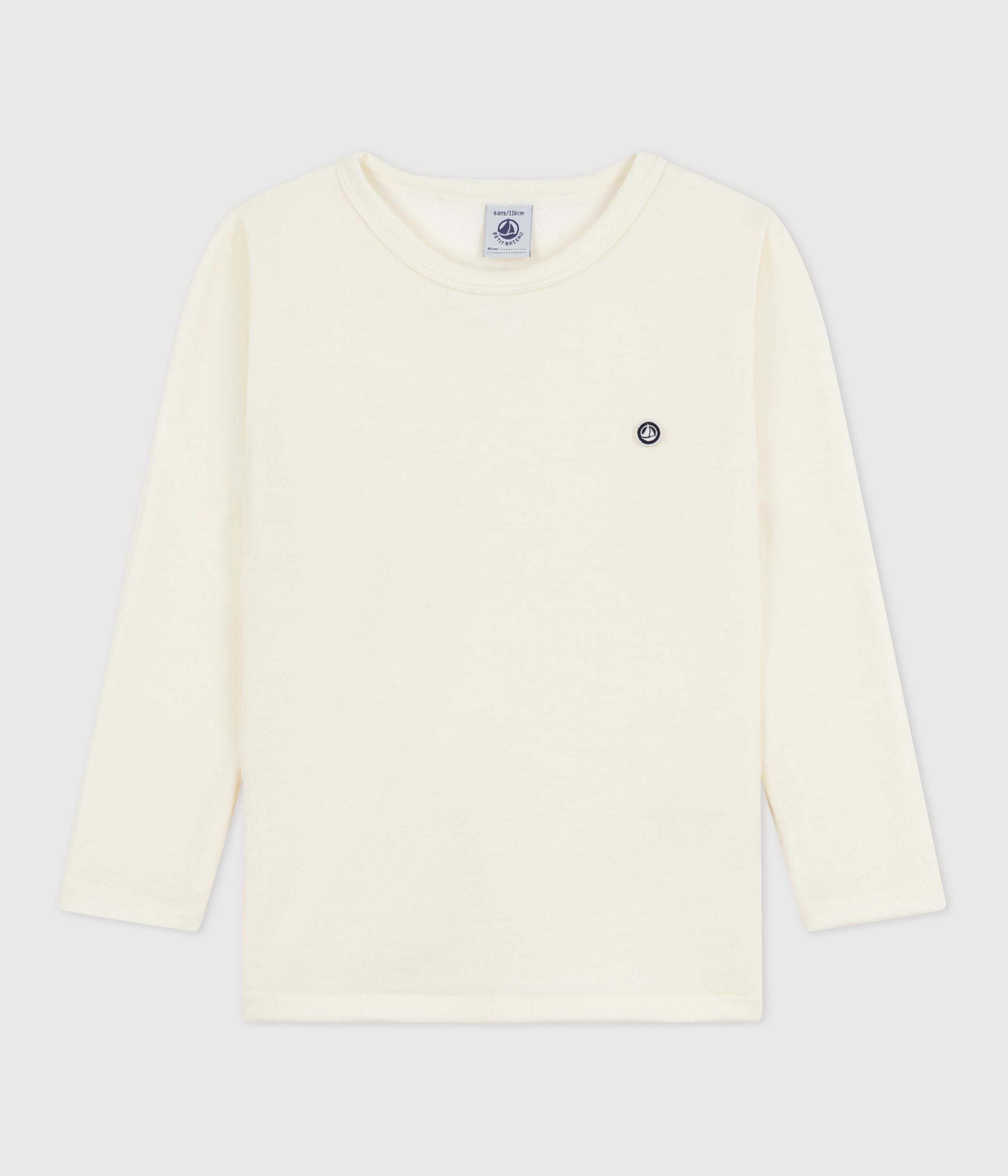 tee-shirt-enfant-en-laine-et-coton-manches-longues-uni