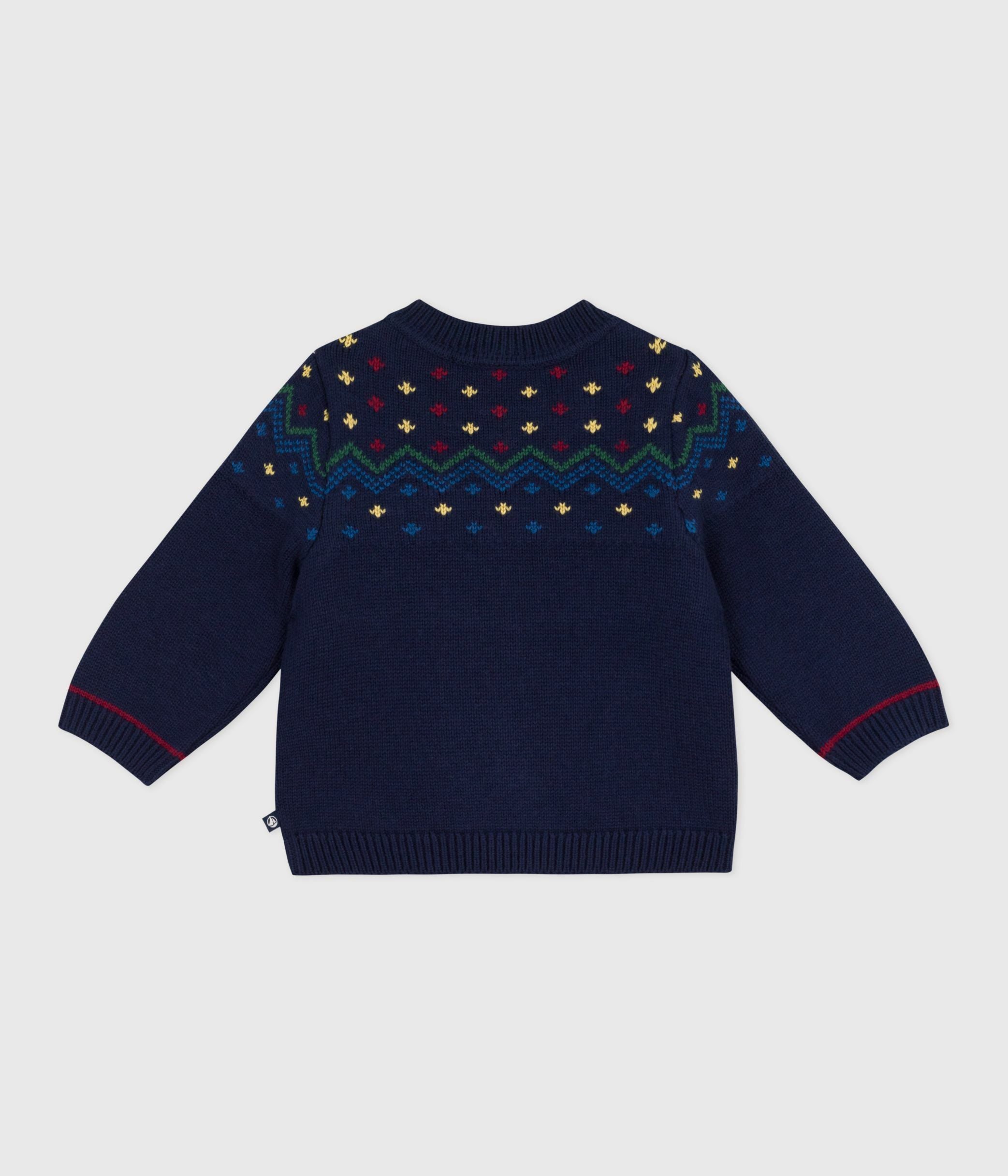 pull-bébé-en-laine-et-coton-à-motifs