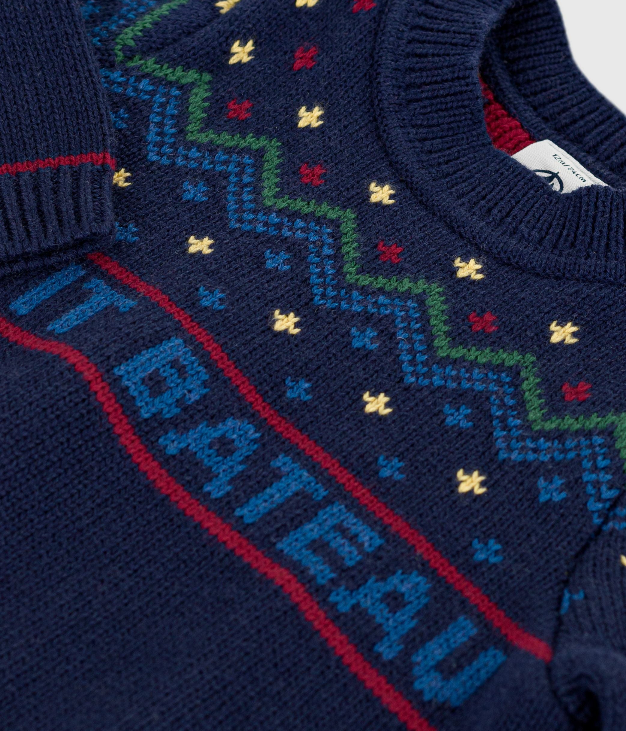 pull-bébé-en-laine-et-coton-à-motifs