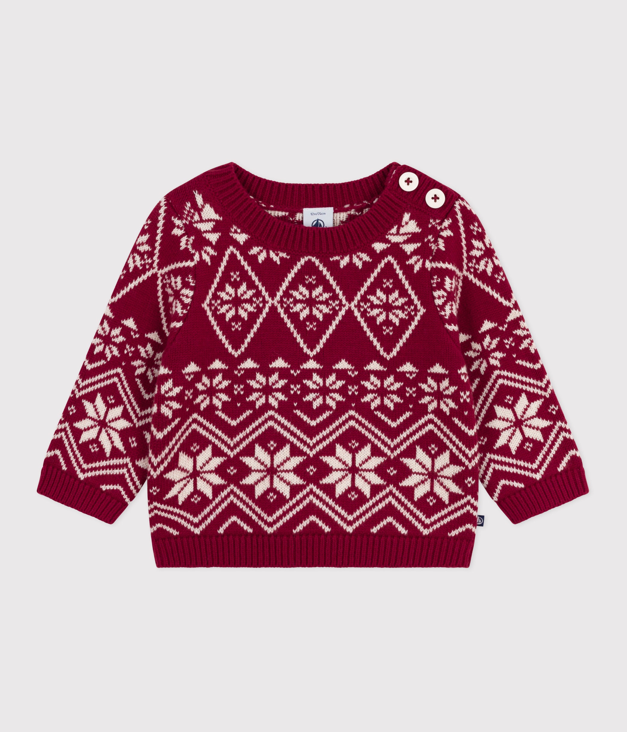 pull-bébé-en-laine-et-coton-à-motifs